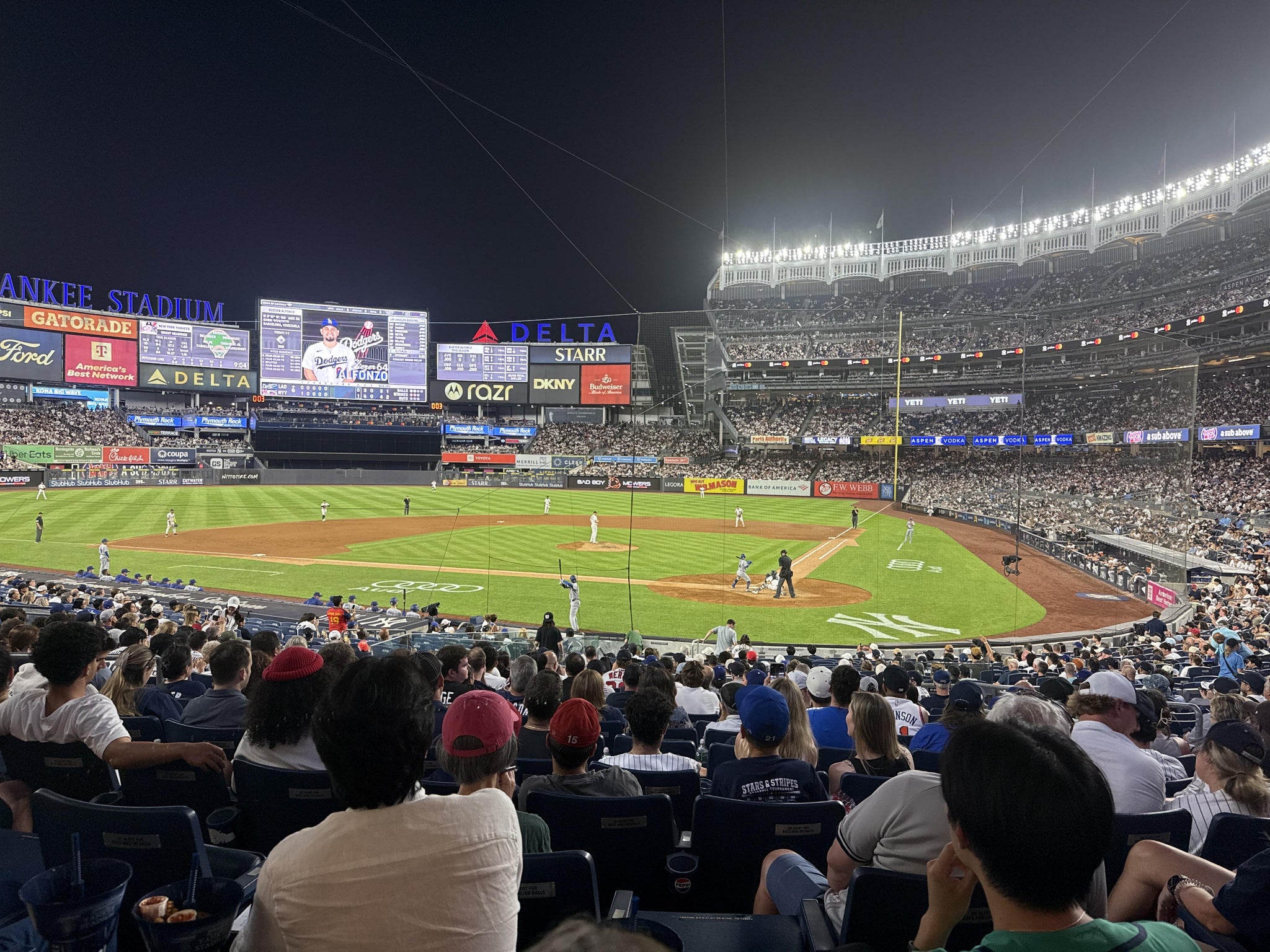 Real Fan View taken from Field MVP 121 B at Yankee Stadium by Kevin F