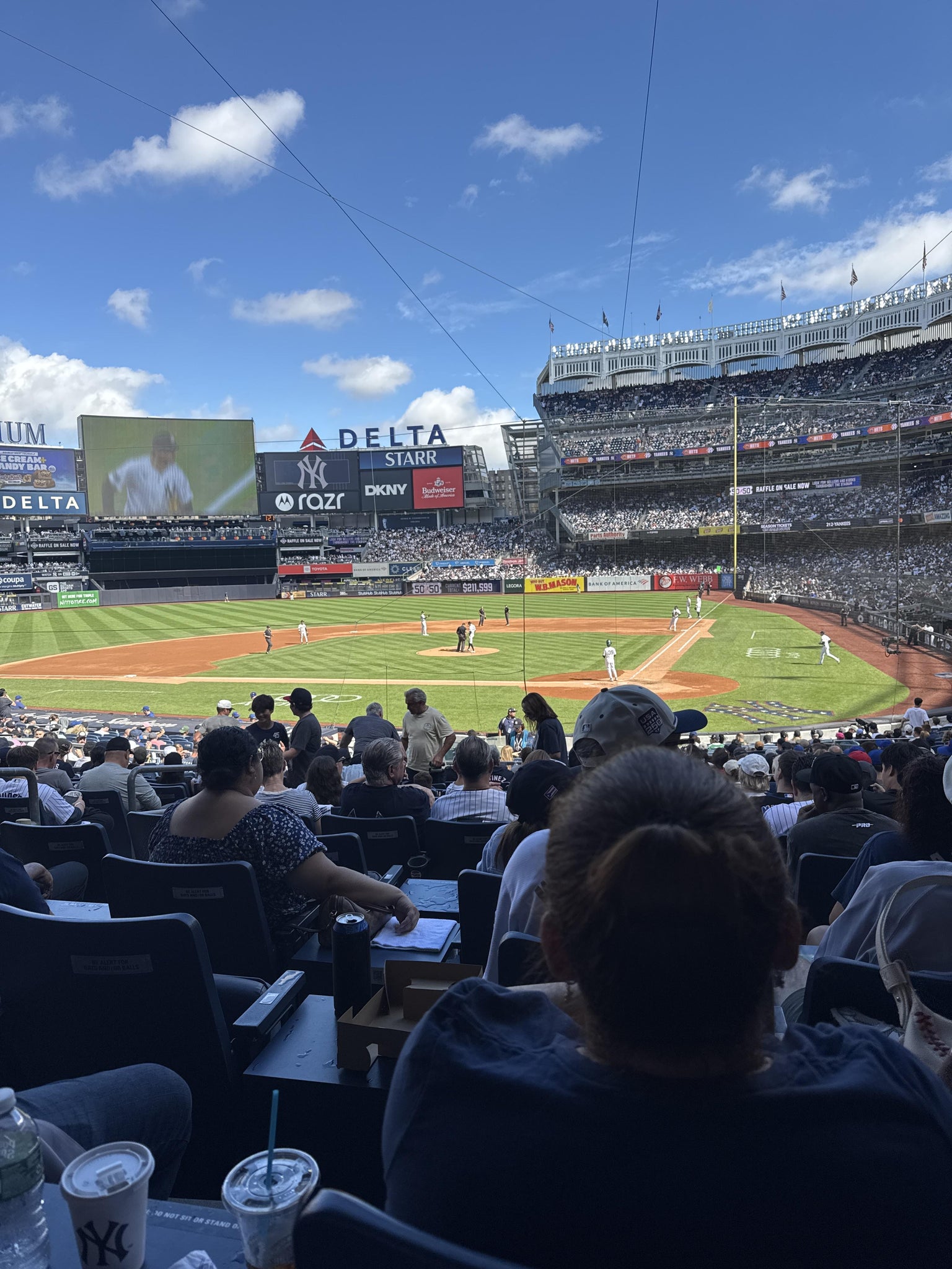 Real Fan View taken from Field MVP 121 B at Yankee Stadium by Seth W