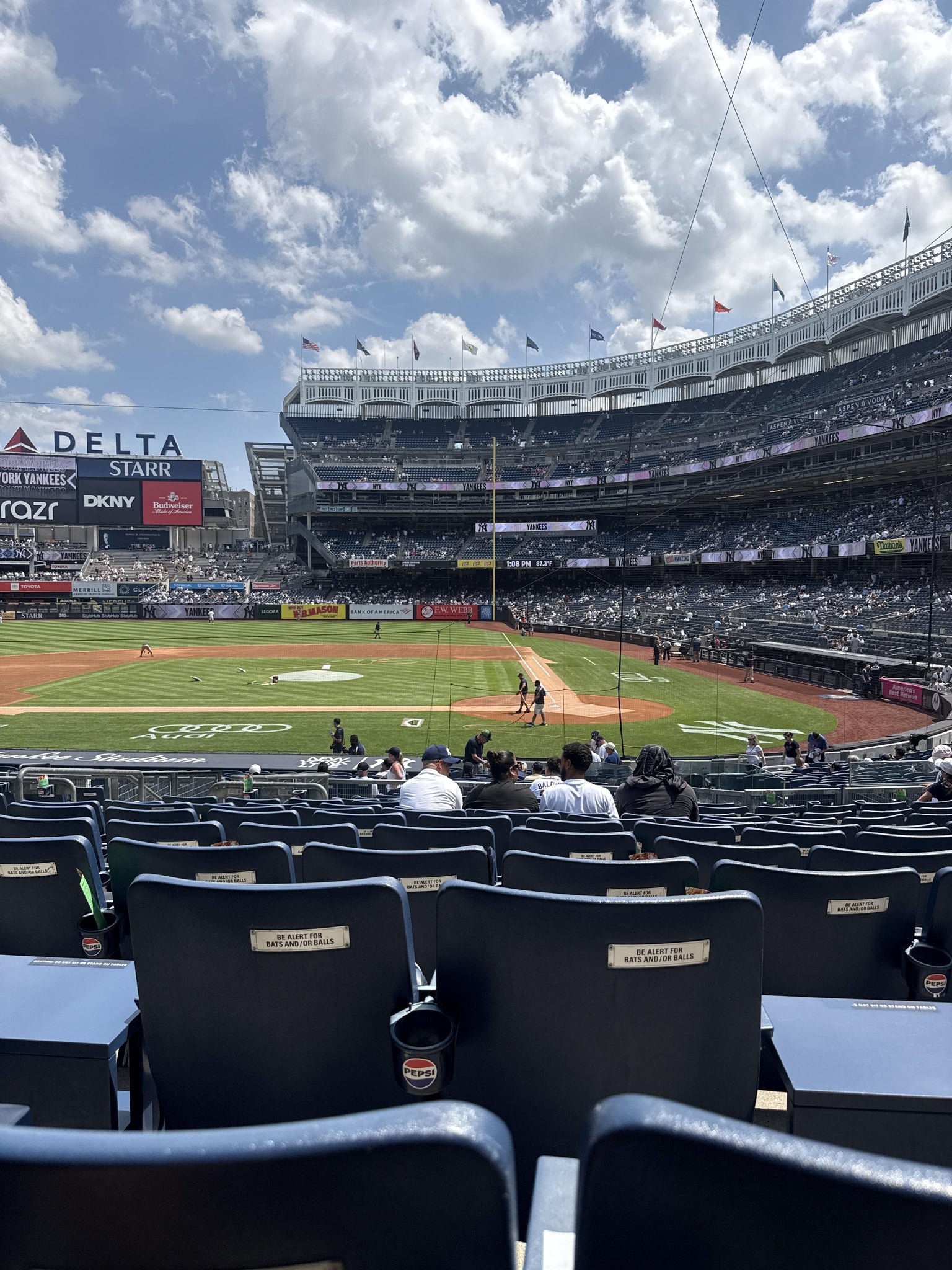 Real Fan View taken from Field MVP 122 at Yankee Stadium by Rafael B