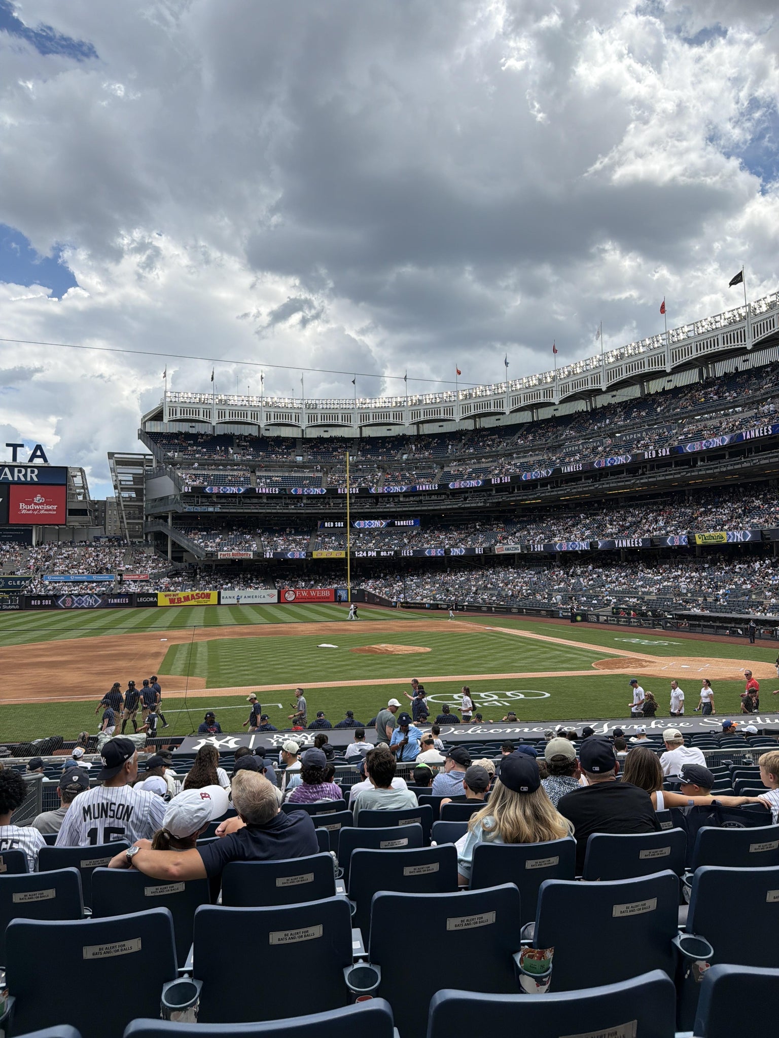 Real Fan View taken from Field MVP 124 at Yankee Stadium by Tyler N