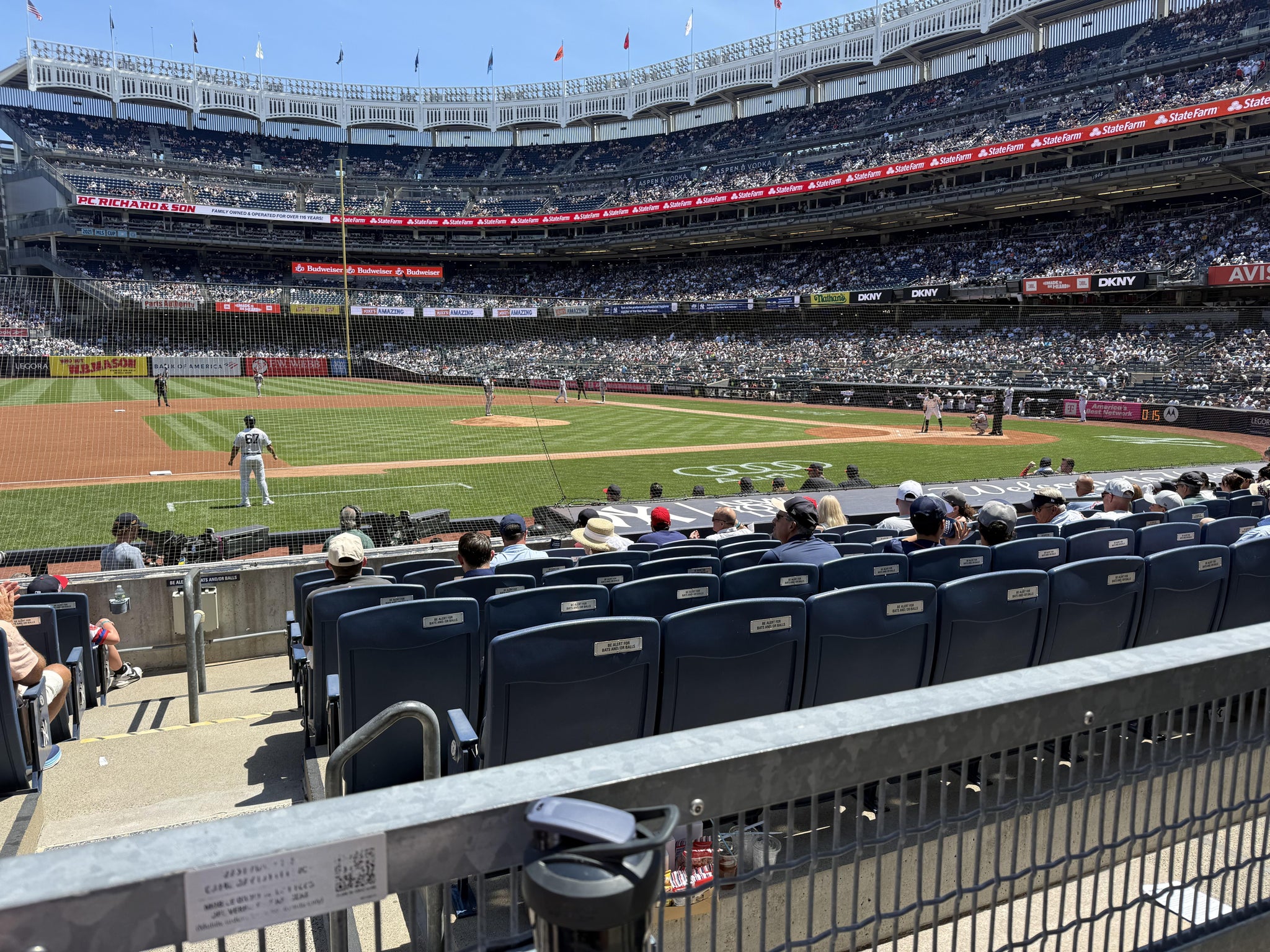 Real Fan View taken from Field MVP 125 at Yankee Stadium by Rafael S