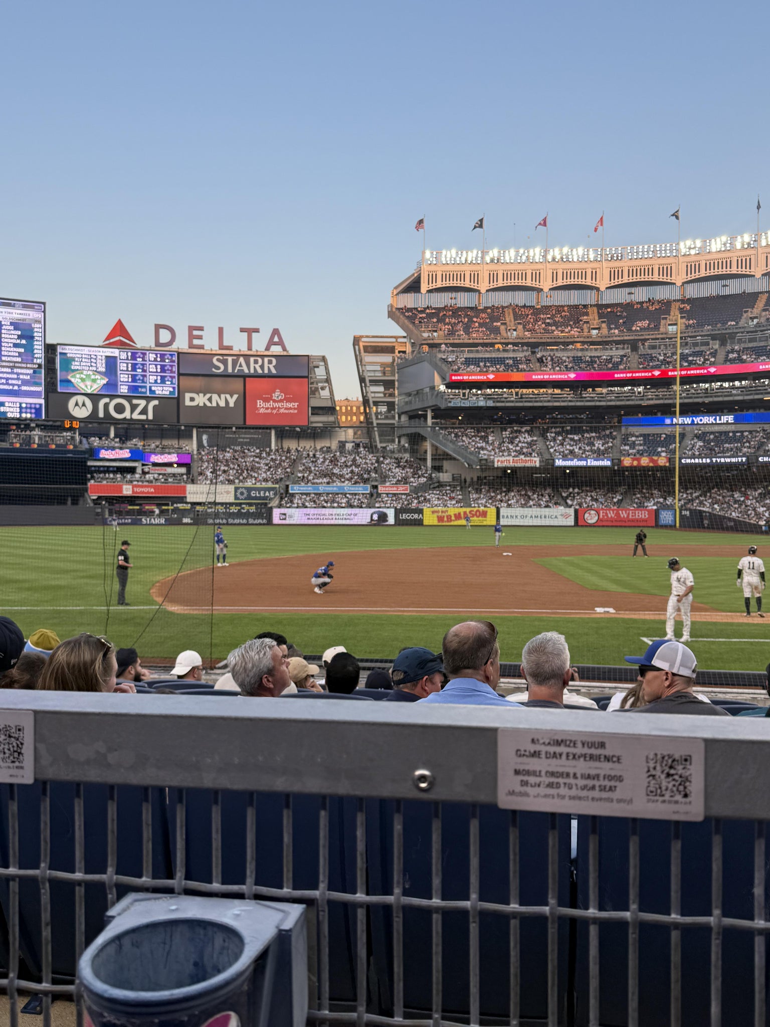 Real Fan View taken from Field MVP 125 at Yankee Stadium by Isabella J