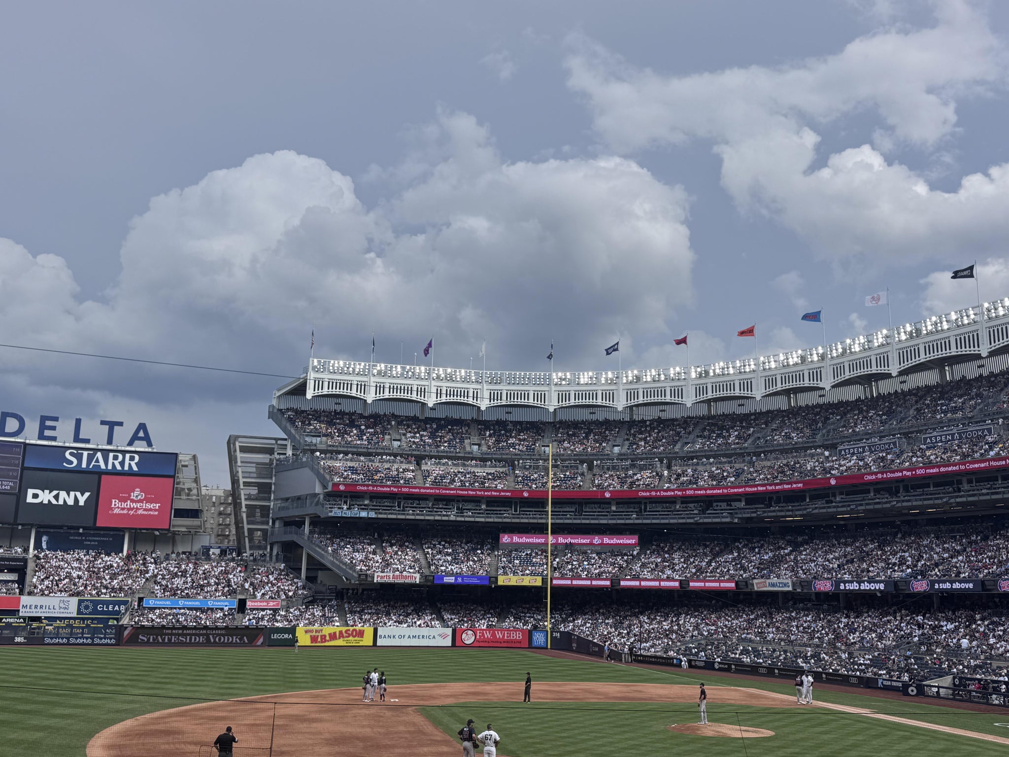 Real Fan View taken from Field MVP 125 at Yankee Stadium by Wendy W