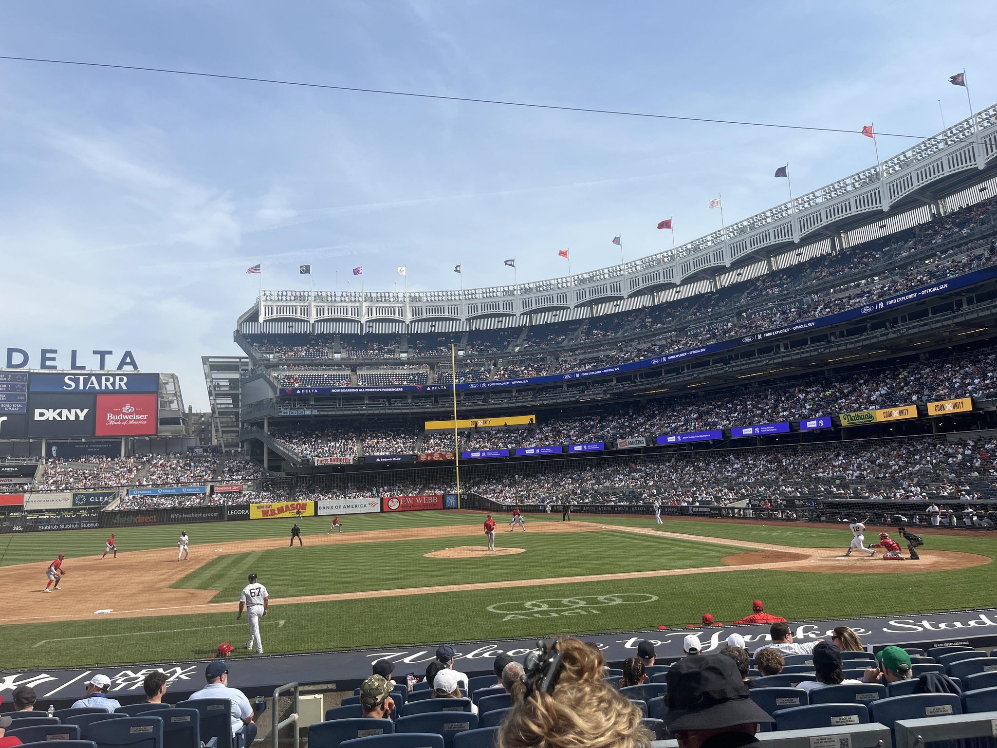 Real Fan View taken from Field MVP 125 at Yankee Stadium by Sarai C