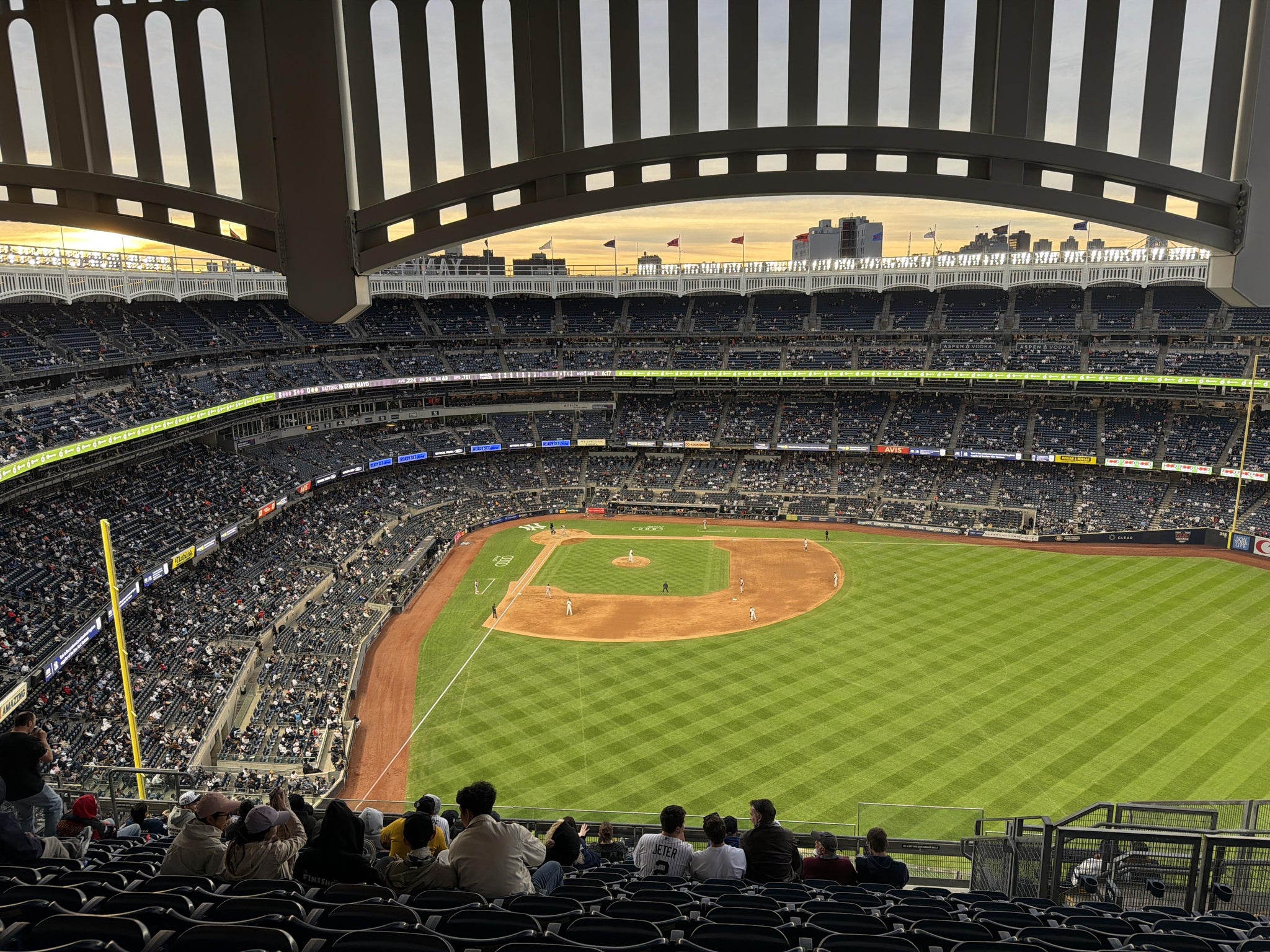 Real Fan View taken from Grandstand Level 405 at Yankee Stadium by Zachary R