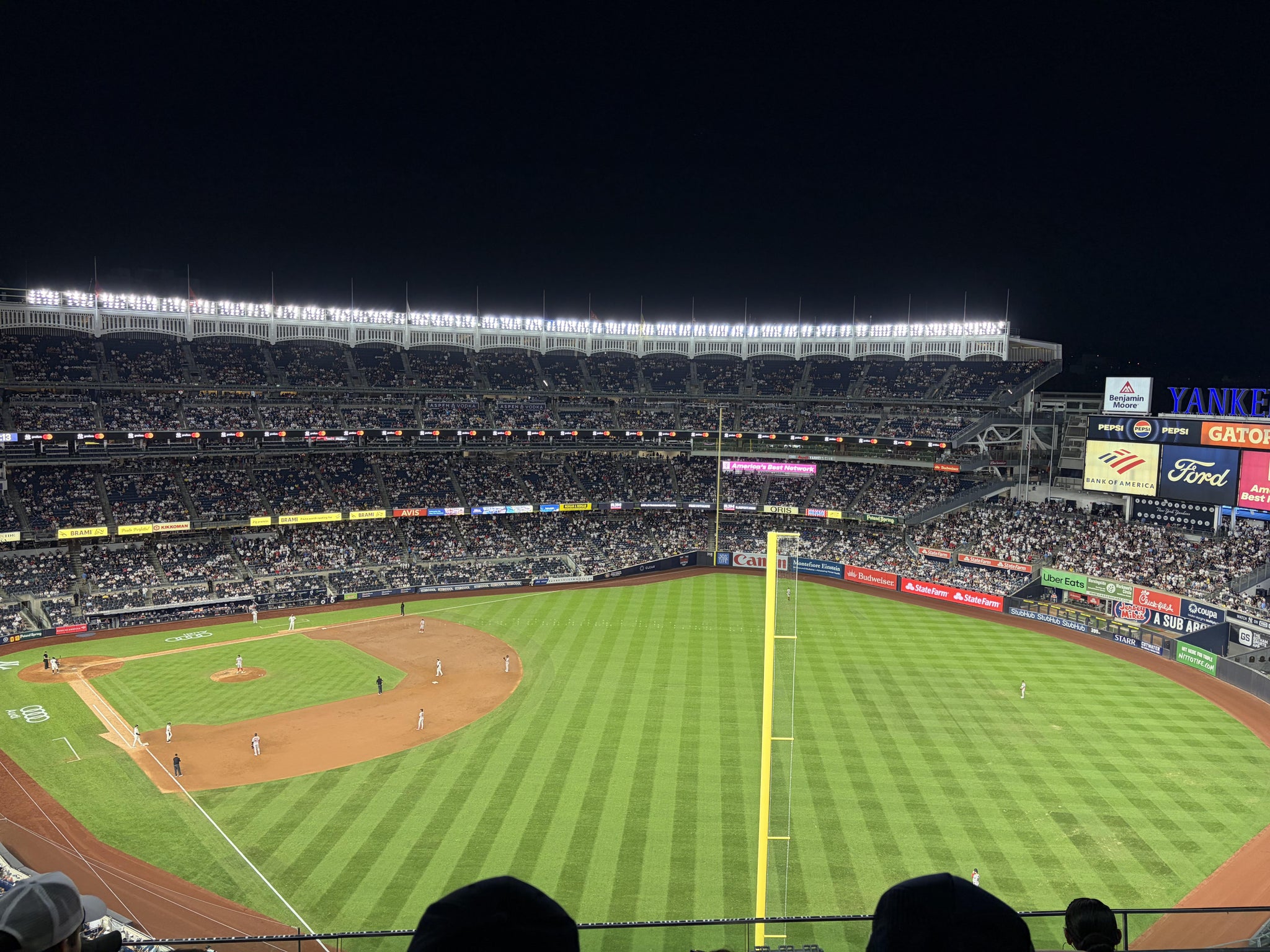 Real Fan View taken from Grandstand Level 408 at Yankee Stadium by Jordan K