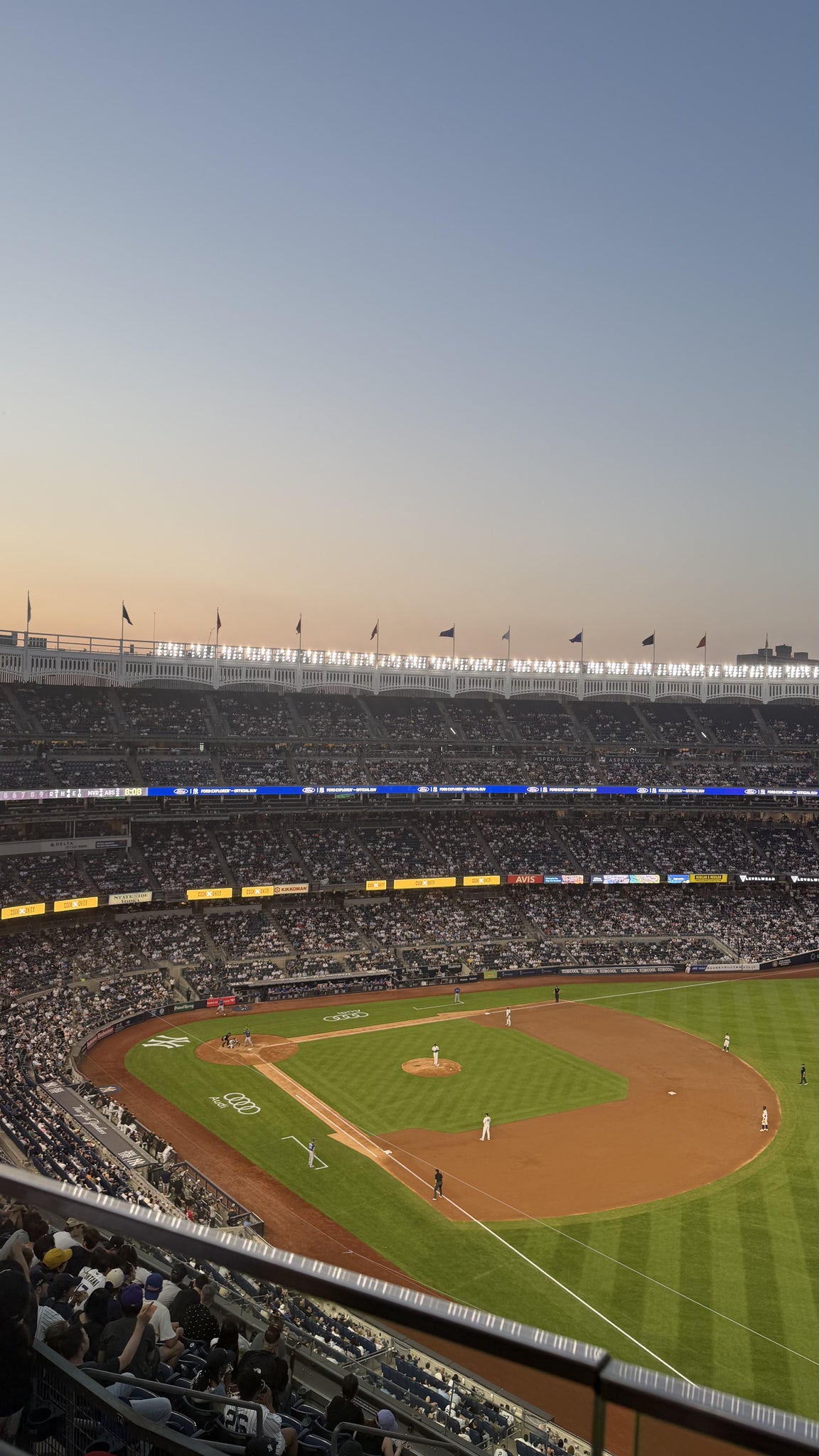 Real Fan View taken from Grandstand Level 410 at Yankee Stadium by Zaryah C