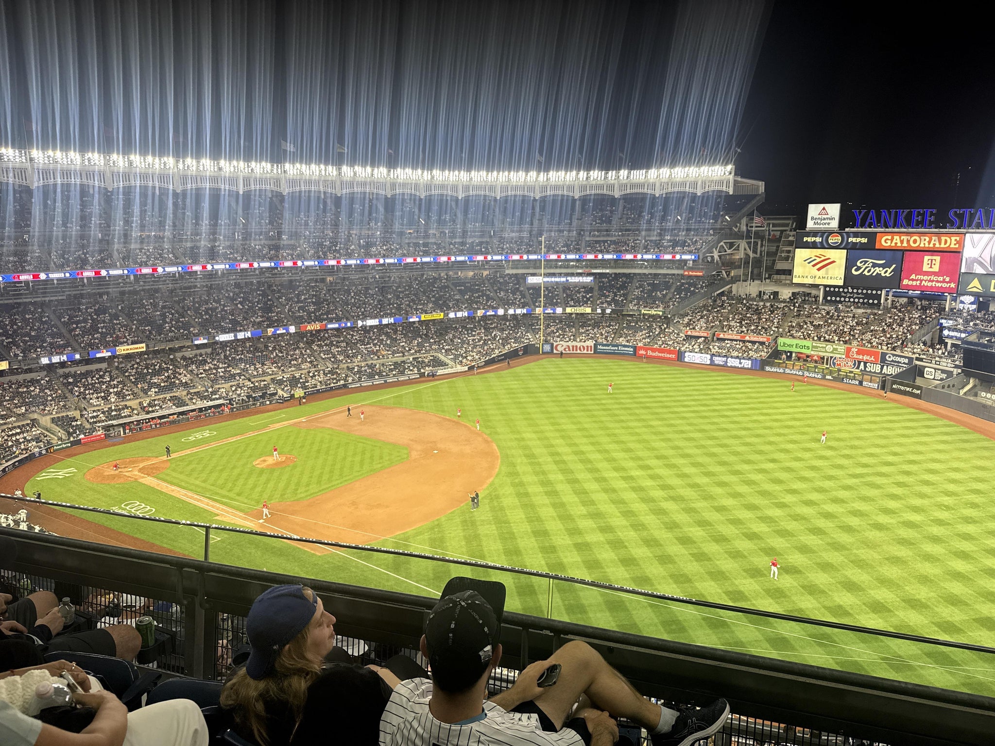 Real Fan View taken from Grandstand Level 411 at Yankee Stadium by Julia I