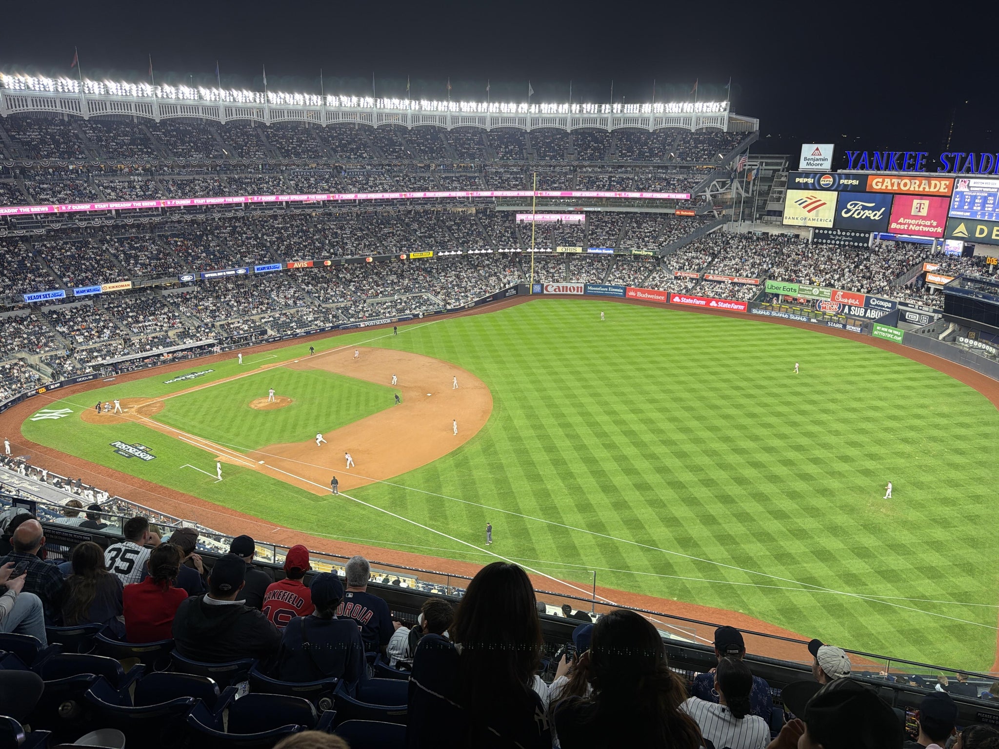 Real Fan View taken from Grandstand Level 411 at Yankee Stadium by Jeffrey F