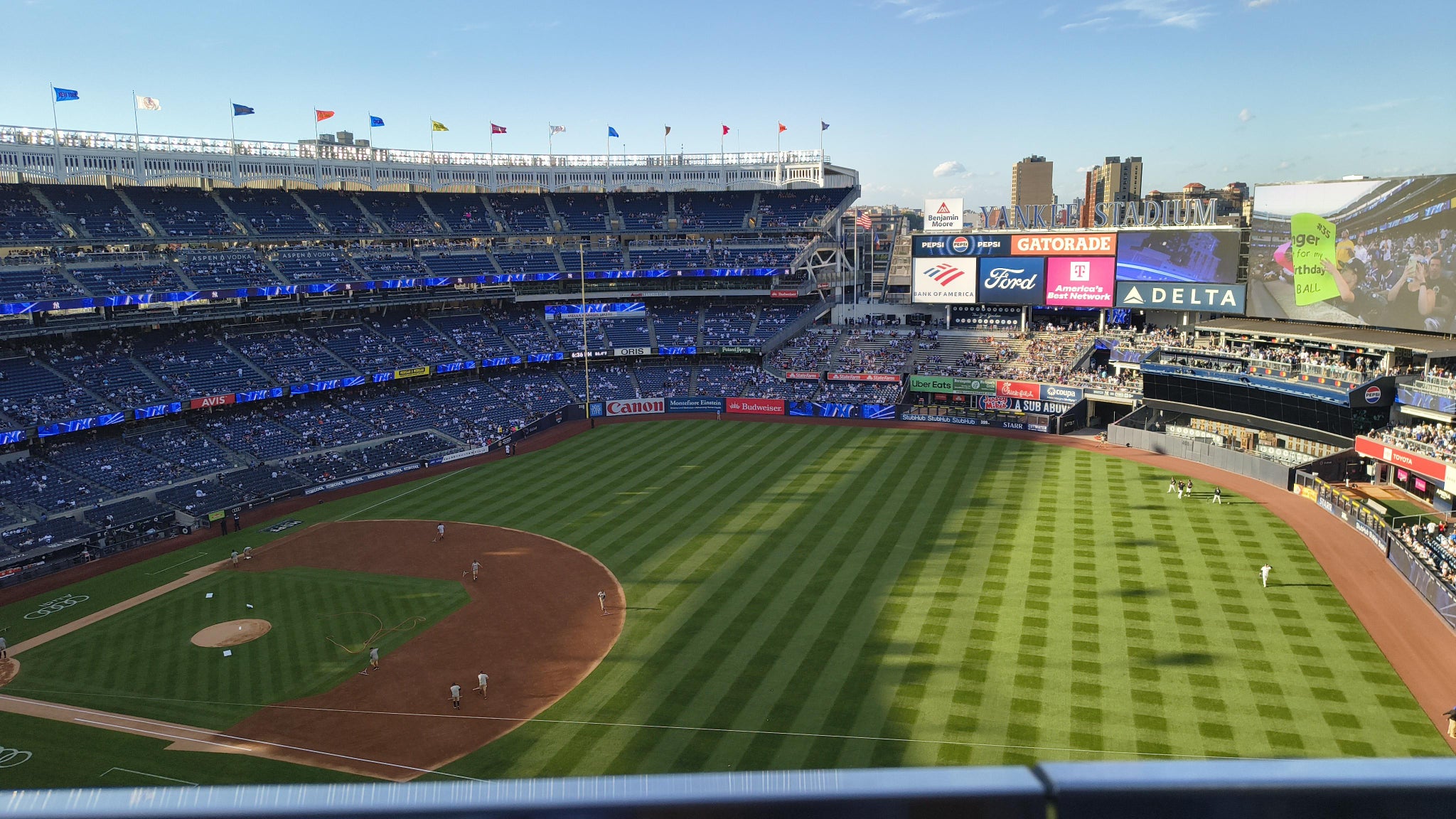 Real Fan View taken from Grandstand Level 412 at Yankee Stadium by Bruno henrique F