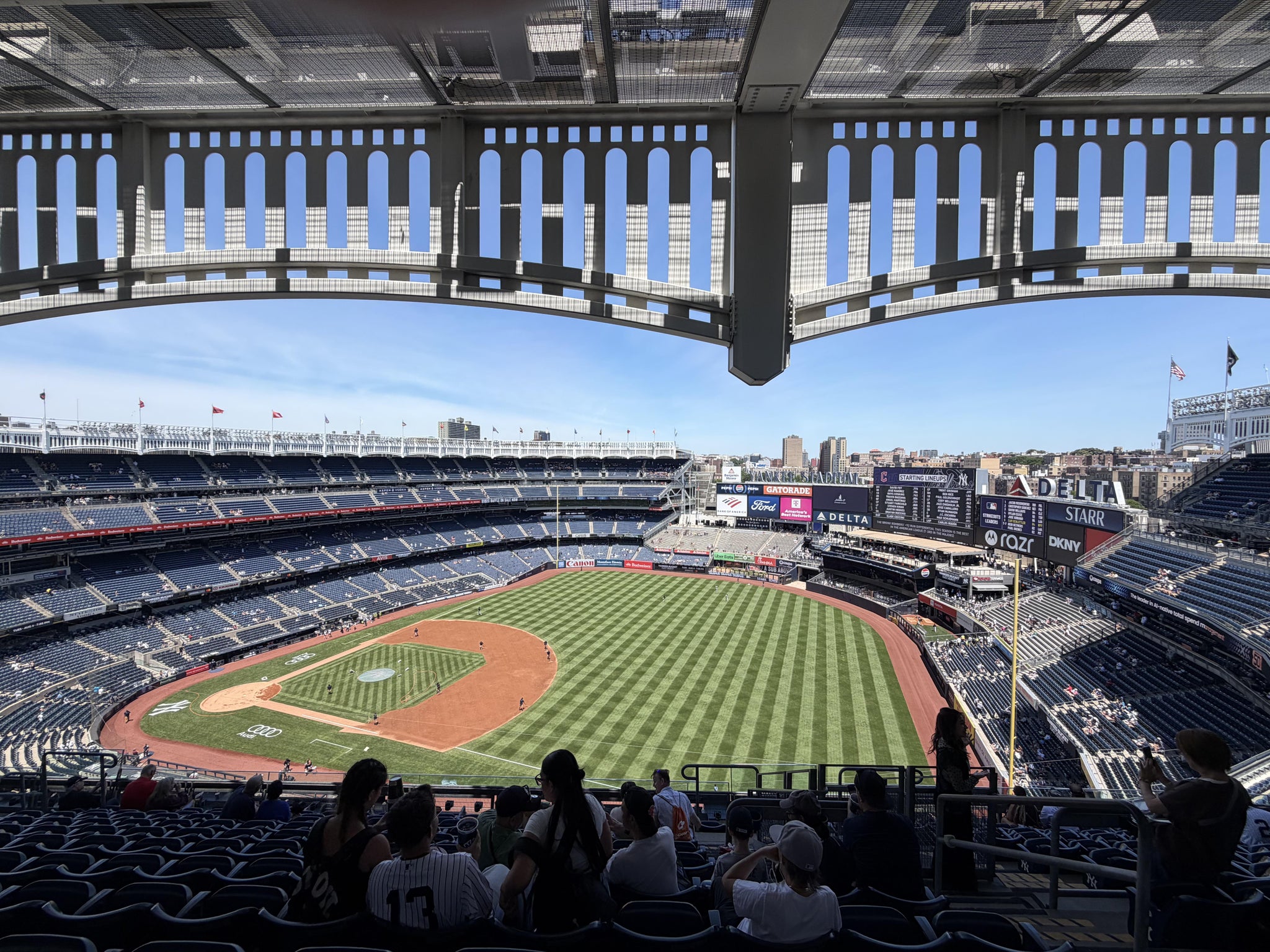 Real Fan View taken from Grandstand Level 412 at Yankee Stadium by Geronimo S