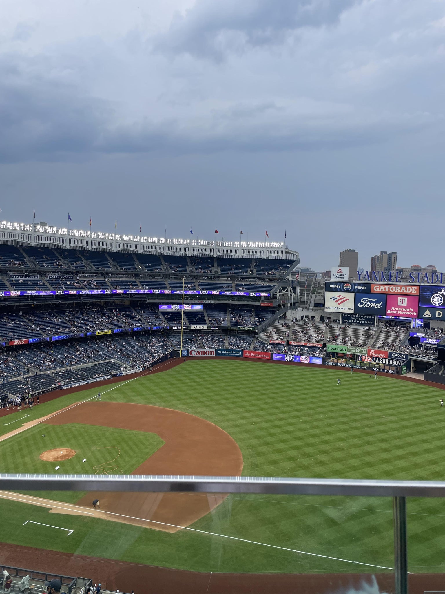 Real Fan View taken from Grandstand Level 413 at Yankee Stadium by Omar alejandro S
