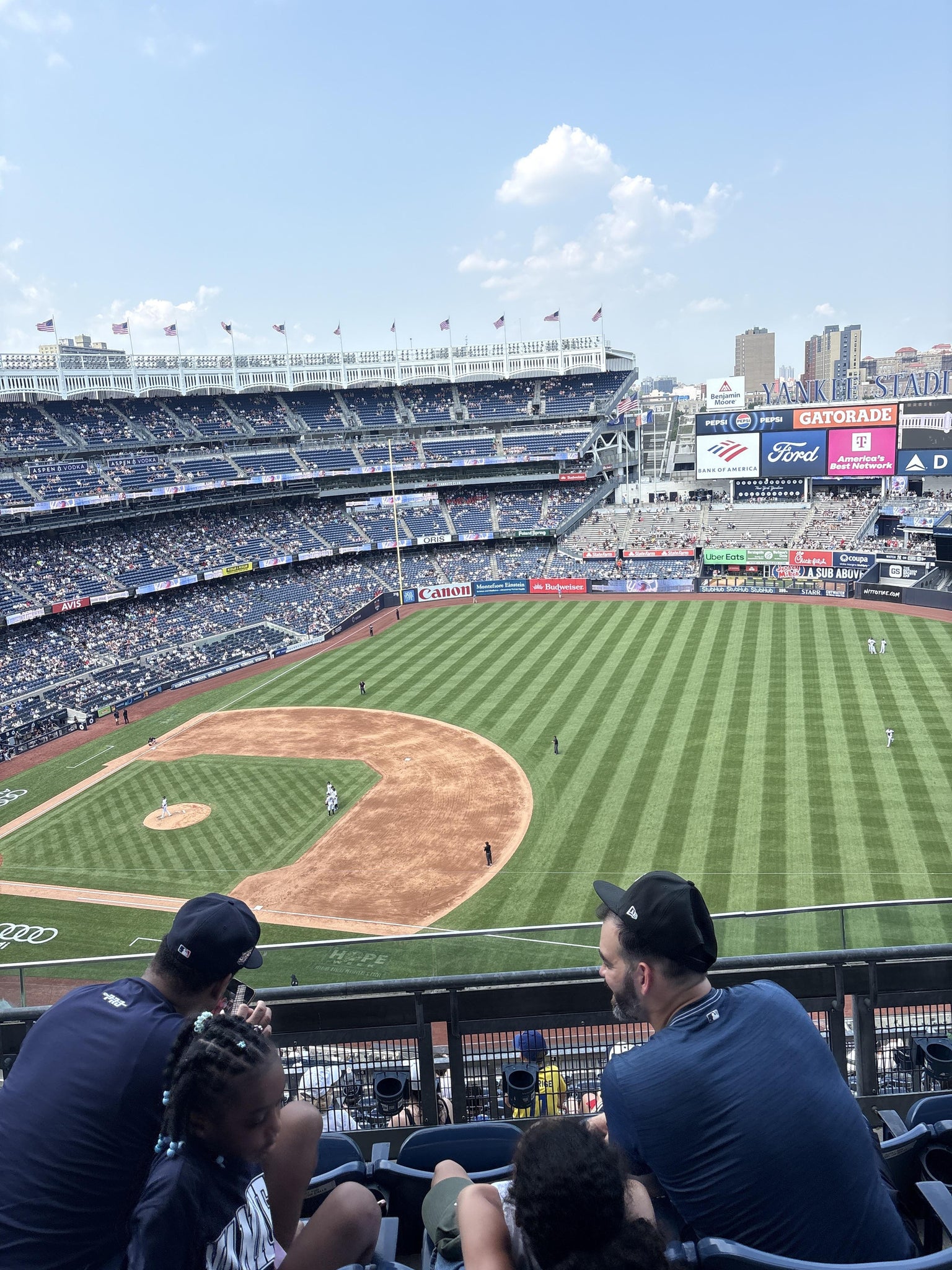 Real Fan View taken from Grandstand Level 413 at Yankee Stadium by Haley D
