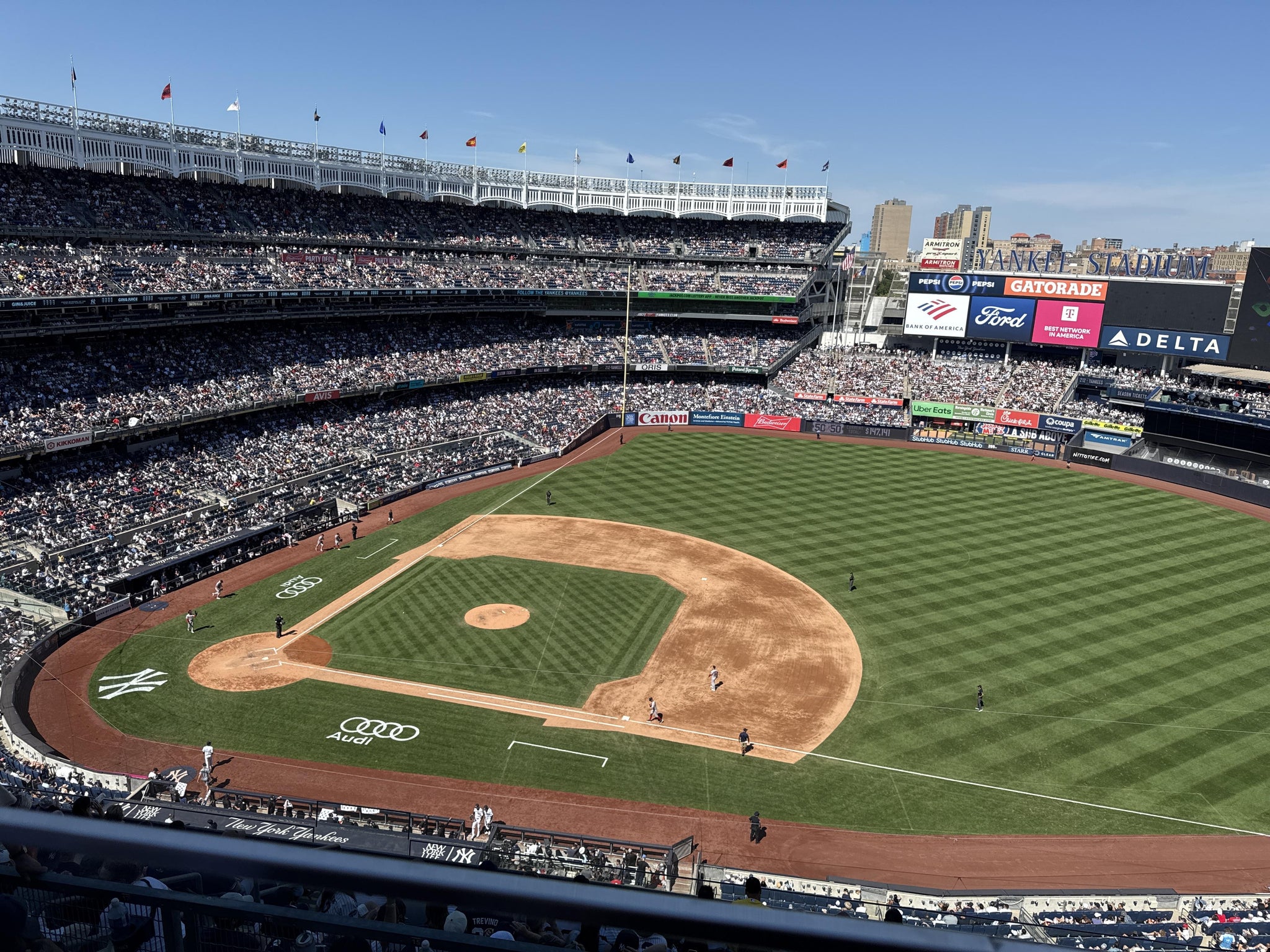 Real Fan View taken from Grandstand Level 415 at Yankee Stadium by Christopher K