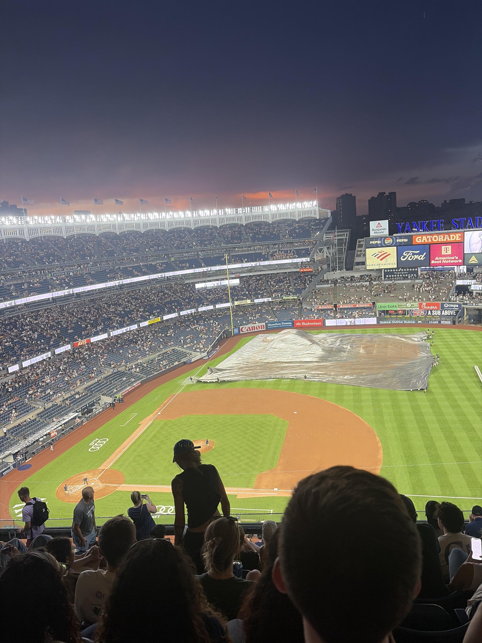Real Fan View taken from Grandstand Level 415 at Yankee Stadium by Katherine M