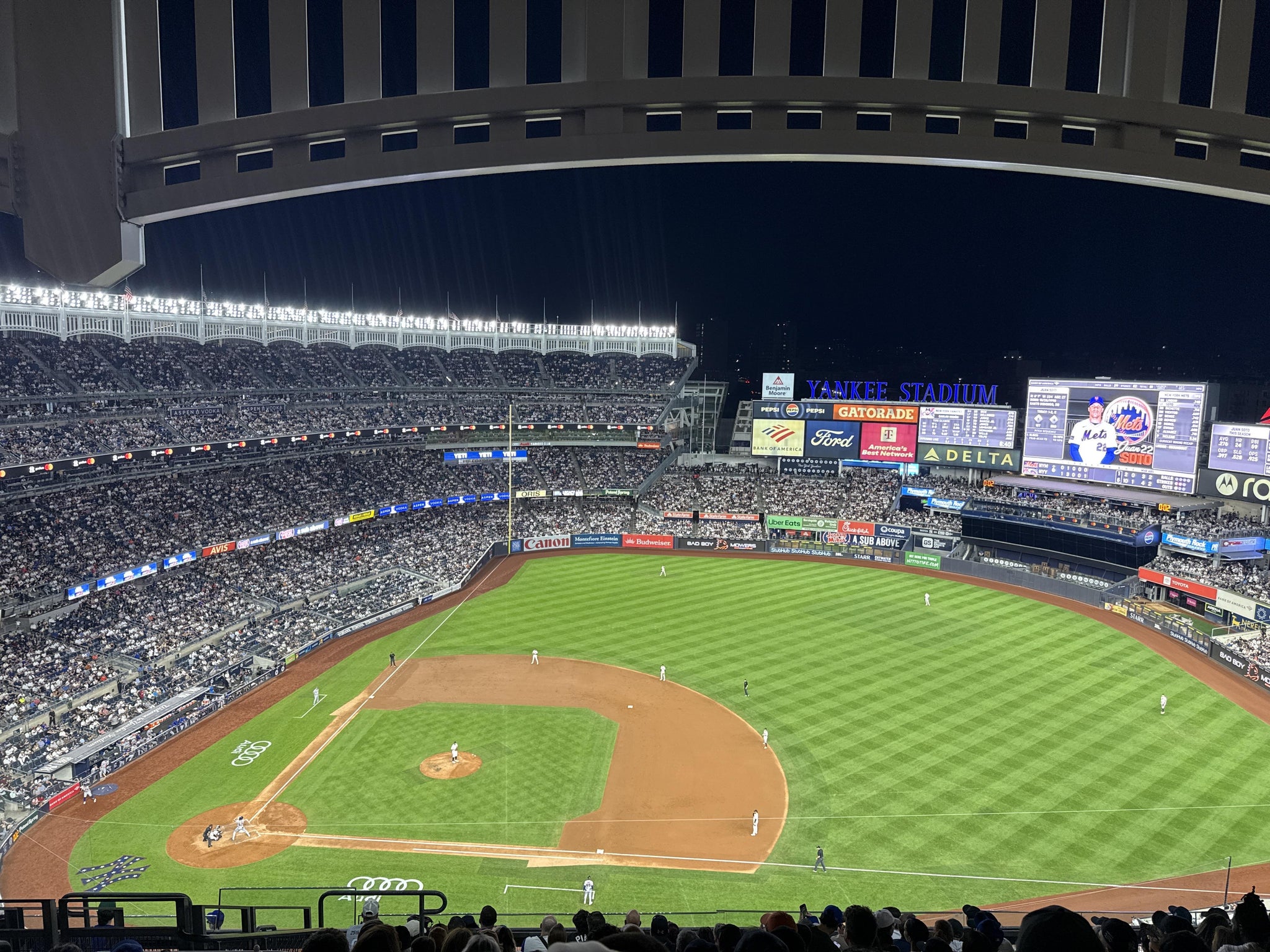 Real Fan View taken from Grandstand Level 415 at Yankee Stadium by Xavier S