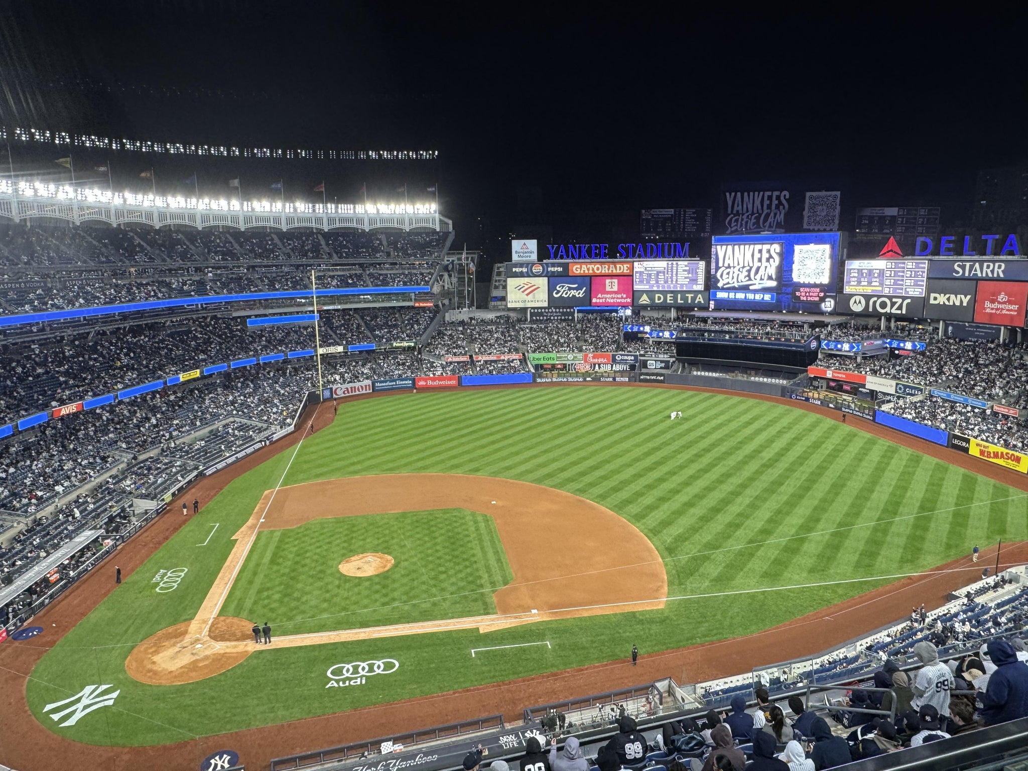 Real Fan View taken from Grandstand Level 416 at Yankee Stadium by Kelly G