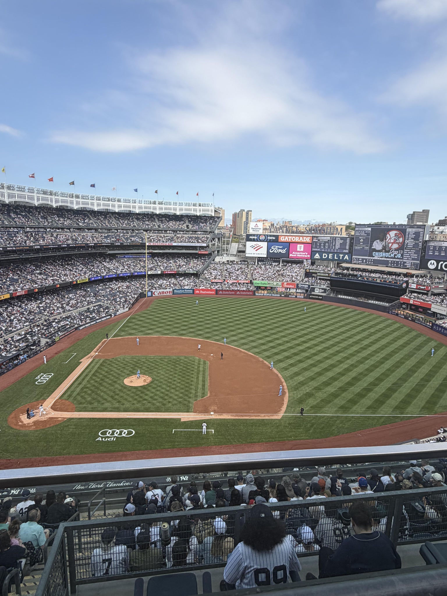 Real Fan View taken from Grandstand Level 416 at Yankee Stadium by Jacob R