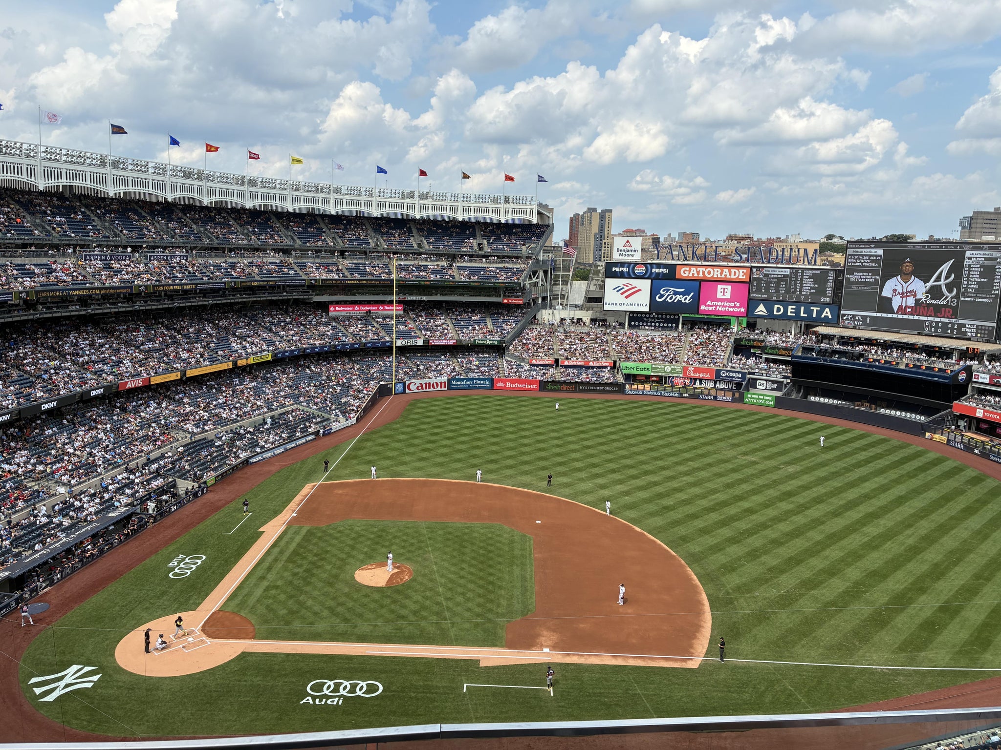 Real Fan View taken from Grandstand Level 416 at Yankee Stadium by Zachary C
