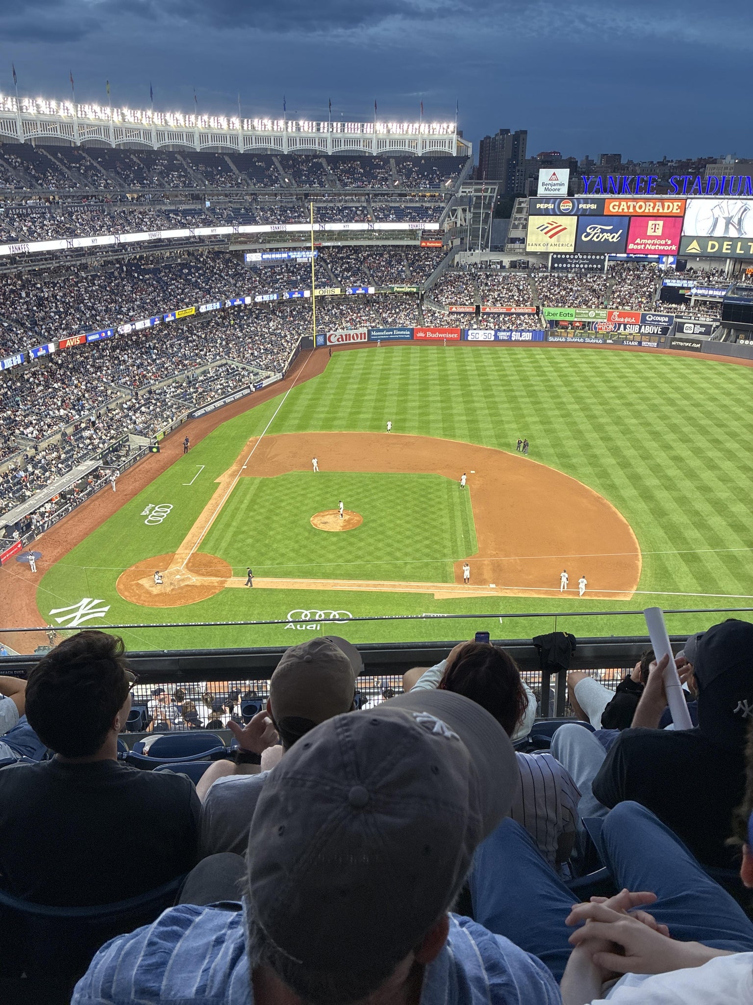 Real Fan View taken from Grandstand Level 416 at Yankee Stadium by Degan T