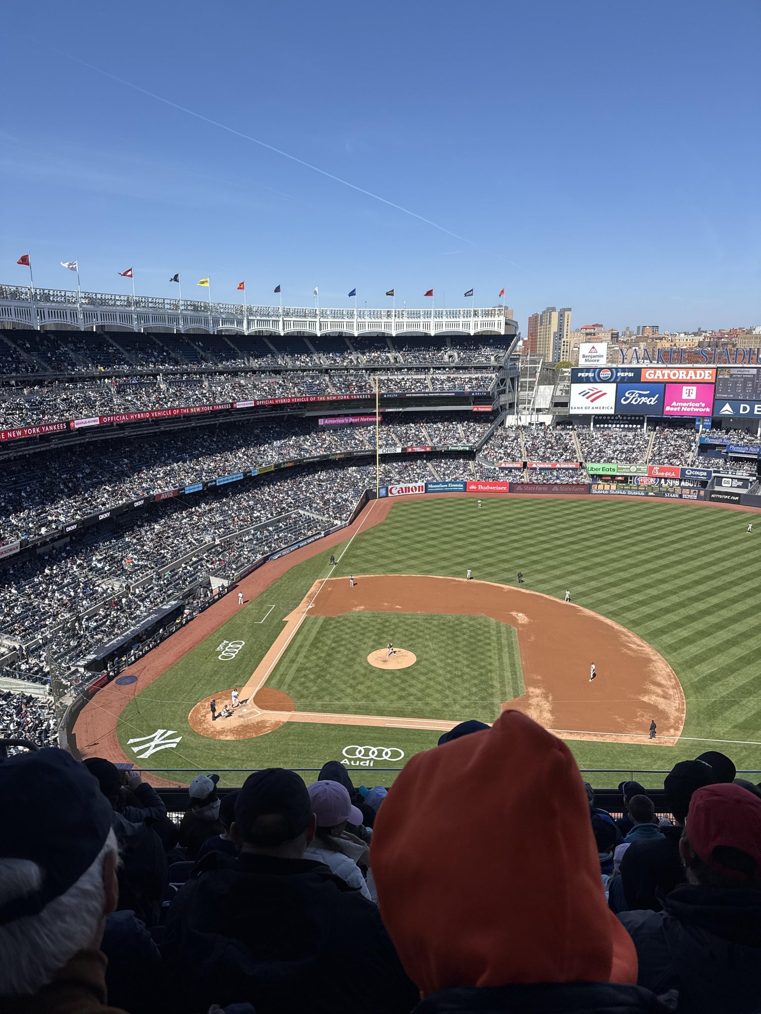 Real Fan View taken from Grandstand Level 416 at Yankee Stadium by Michael A