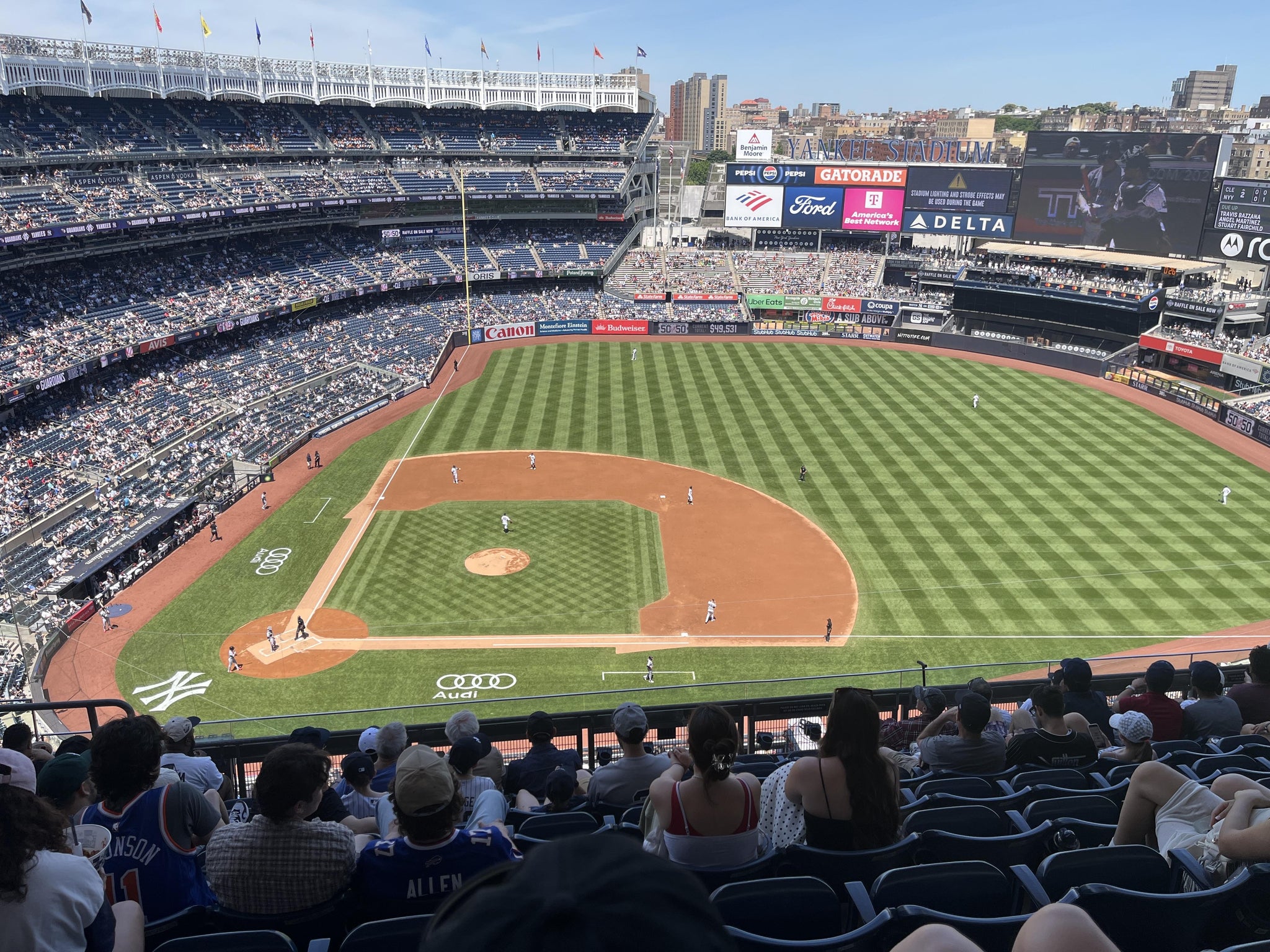 Real Fan View taken from Grandstand Level 416 at Yankee Stadium by Bryan C
