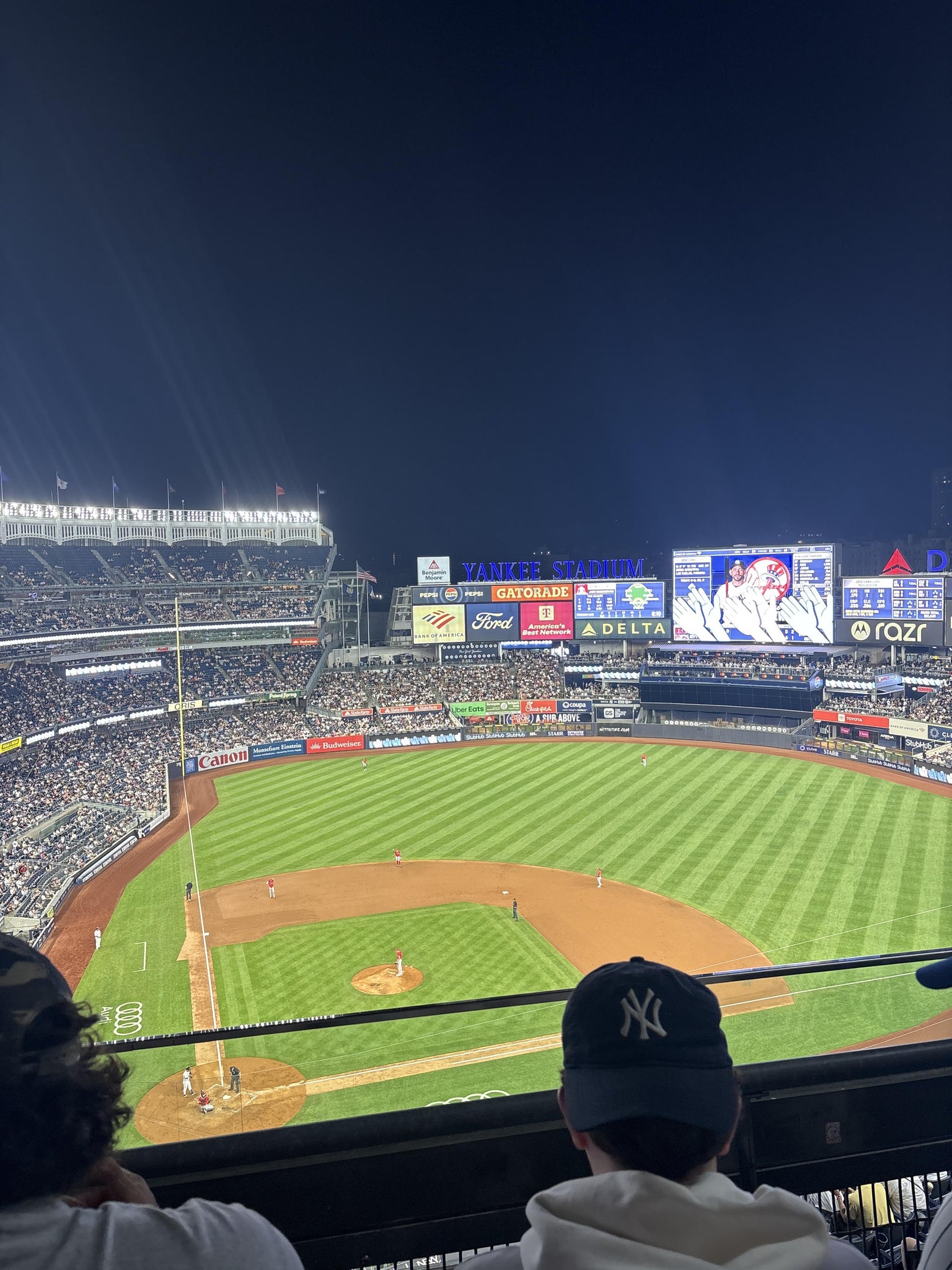 Real Fan View taken from Grandstand Level 418 at Yankee Stadium by Maeghan P
