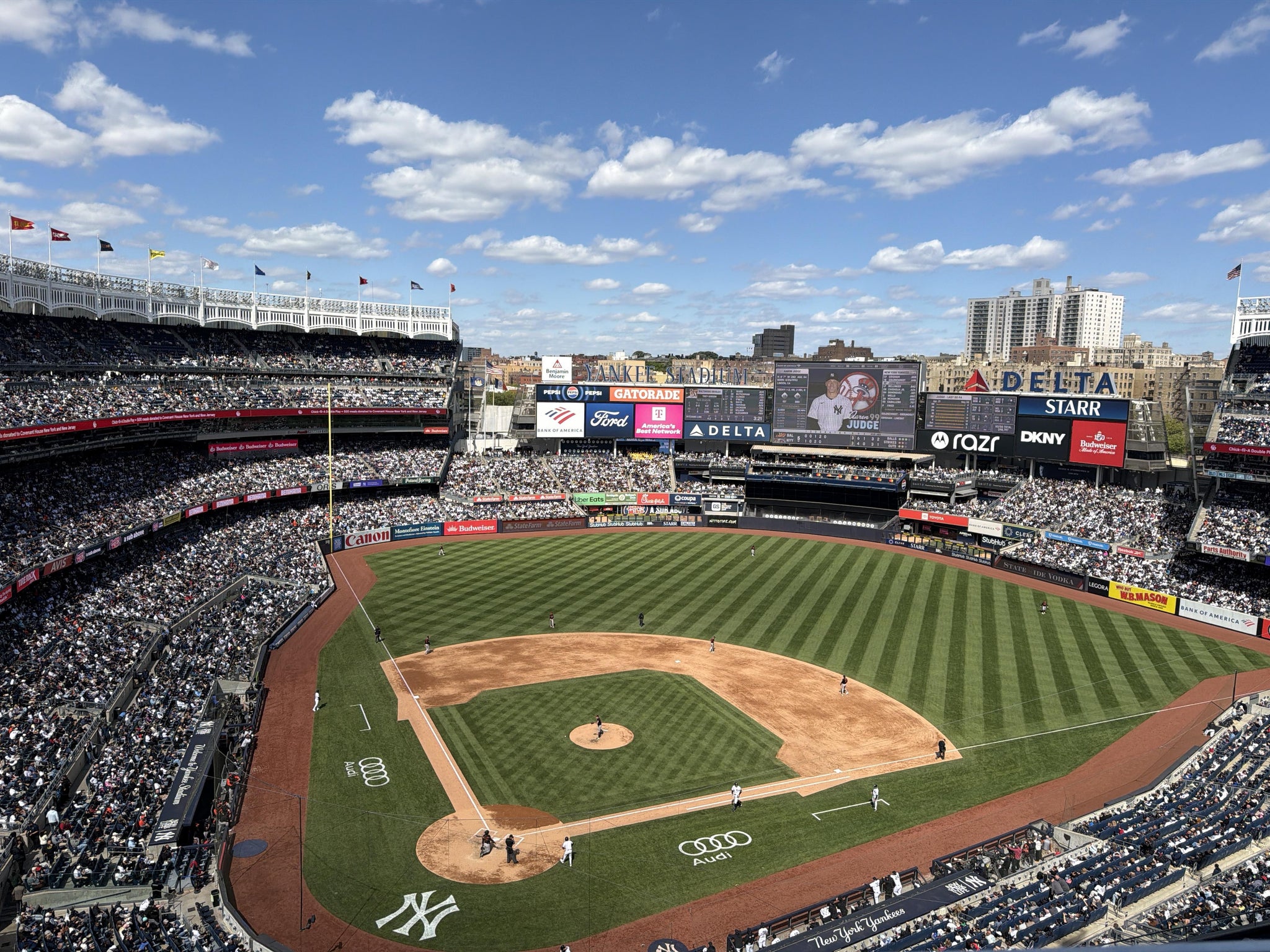 Real Fan View taken from Grandstand Level 419 at Yankee Stadium by Keri S
