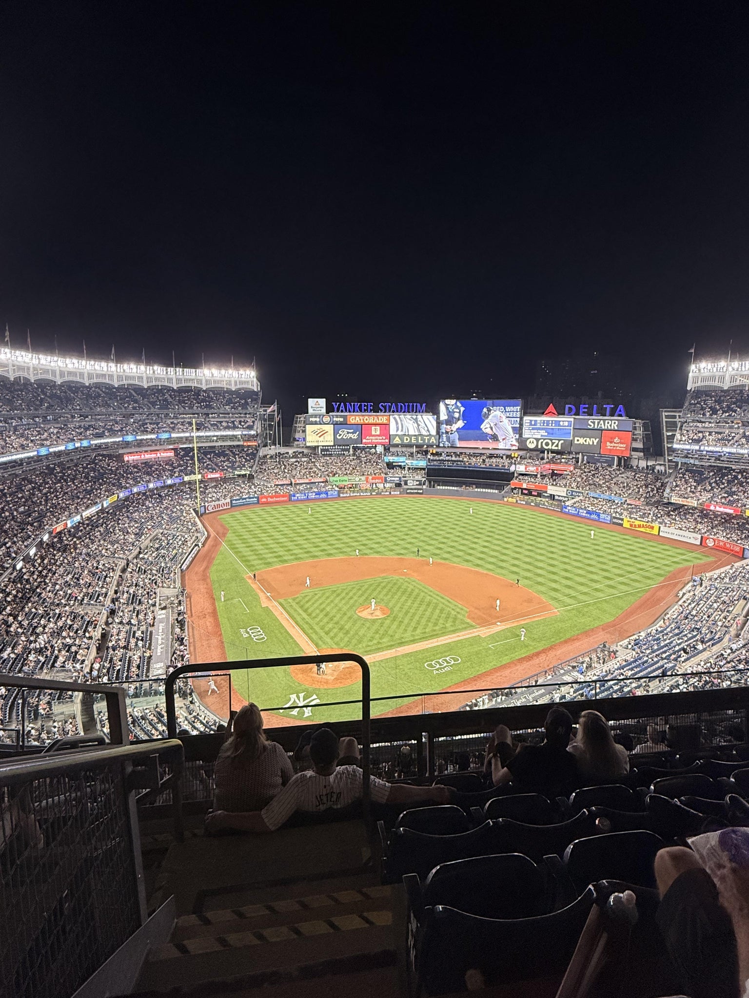 Real Fan View taken from Grandstand Level 419 at Yankee Stadium by Veronika C