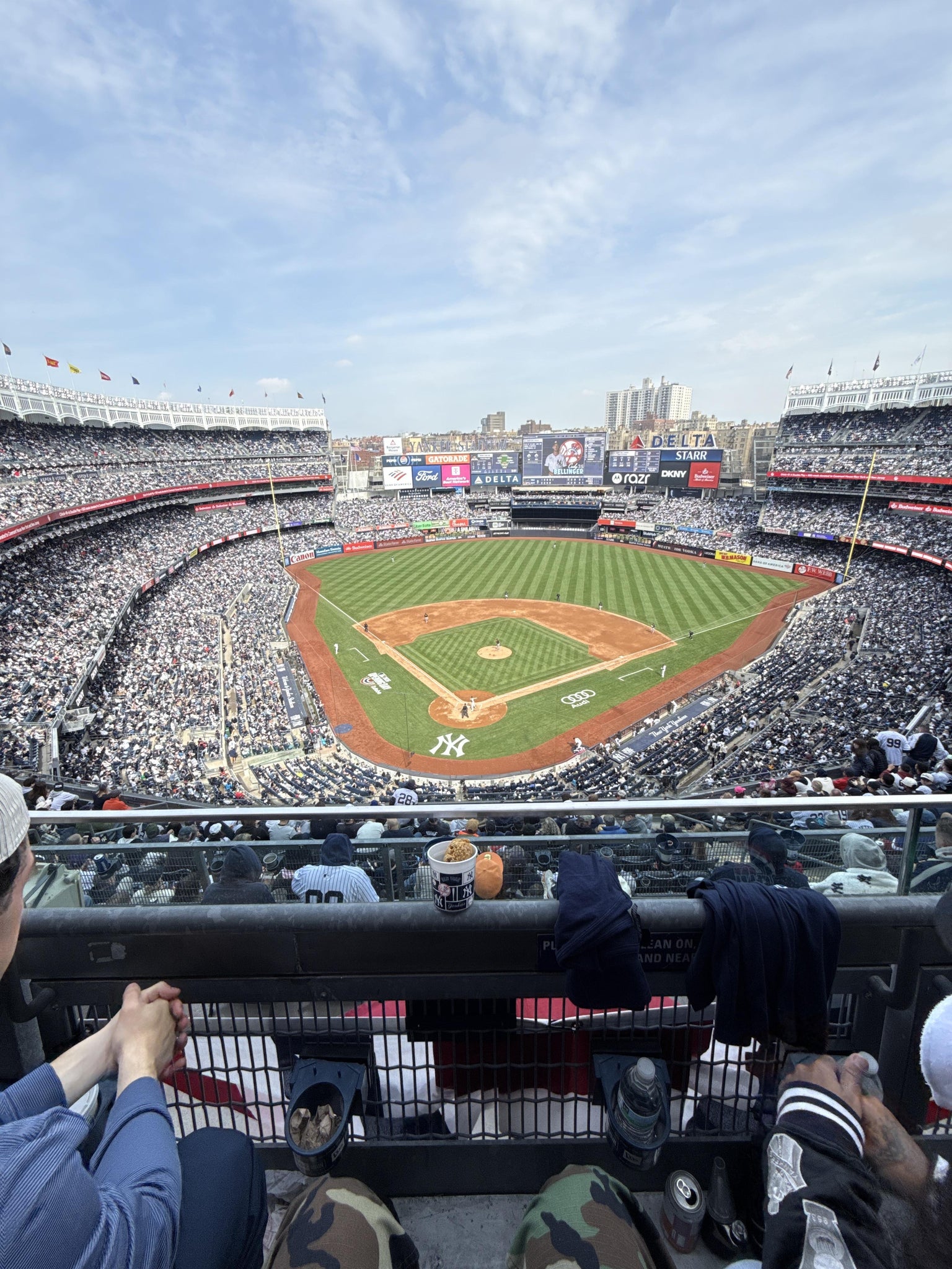 Real Fan View taken from Grandstand Level 420 A at Yankee Stadium by Justin R