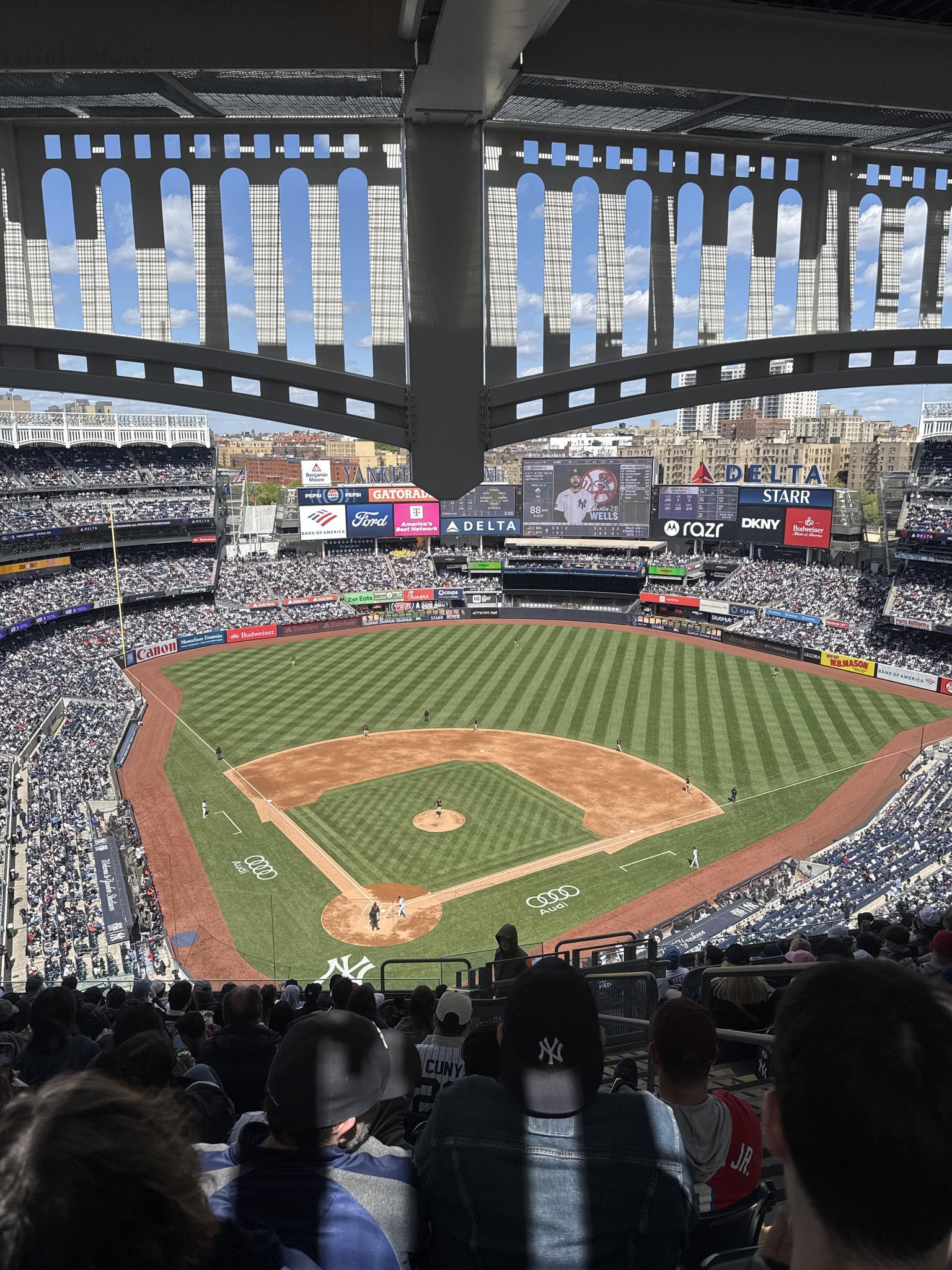 Real Fan View taken from Grandstand Level 420 A at Yankee Stadium by Brianna M
