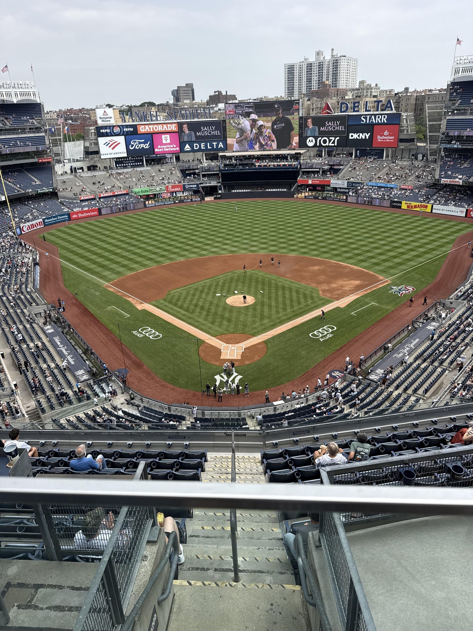 Real Fan View taken from Grandstand Level 420 B at Yankee Stadium by Aaron F
