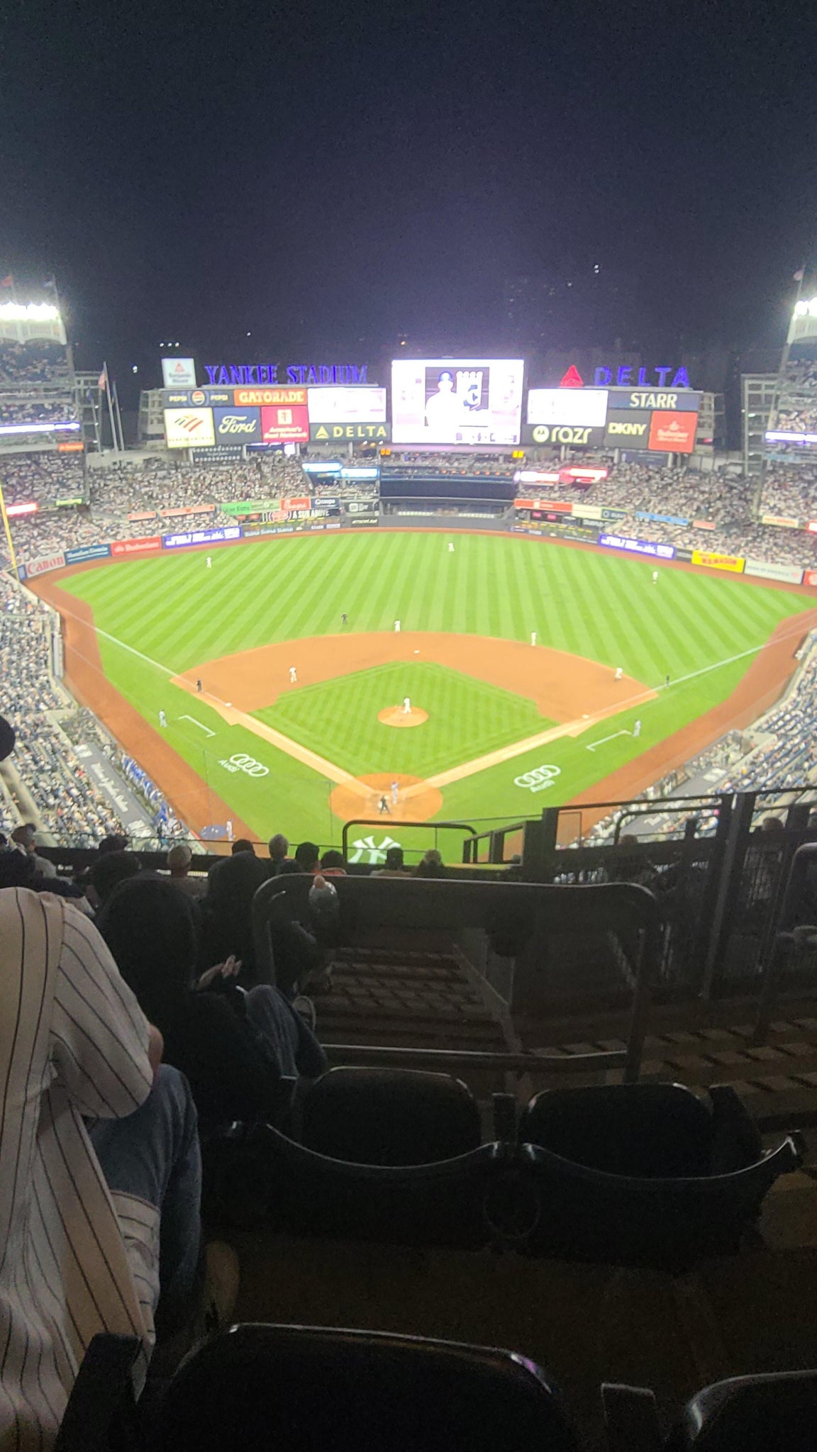 Real Fan View taken from Grandstand Level 420 B at Yankee Stadium by Lindsey C