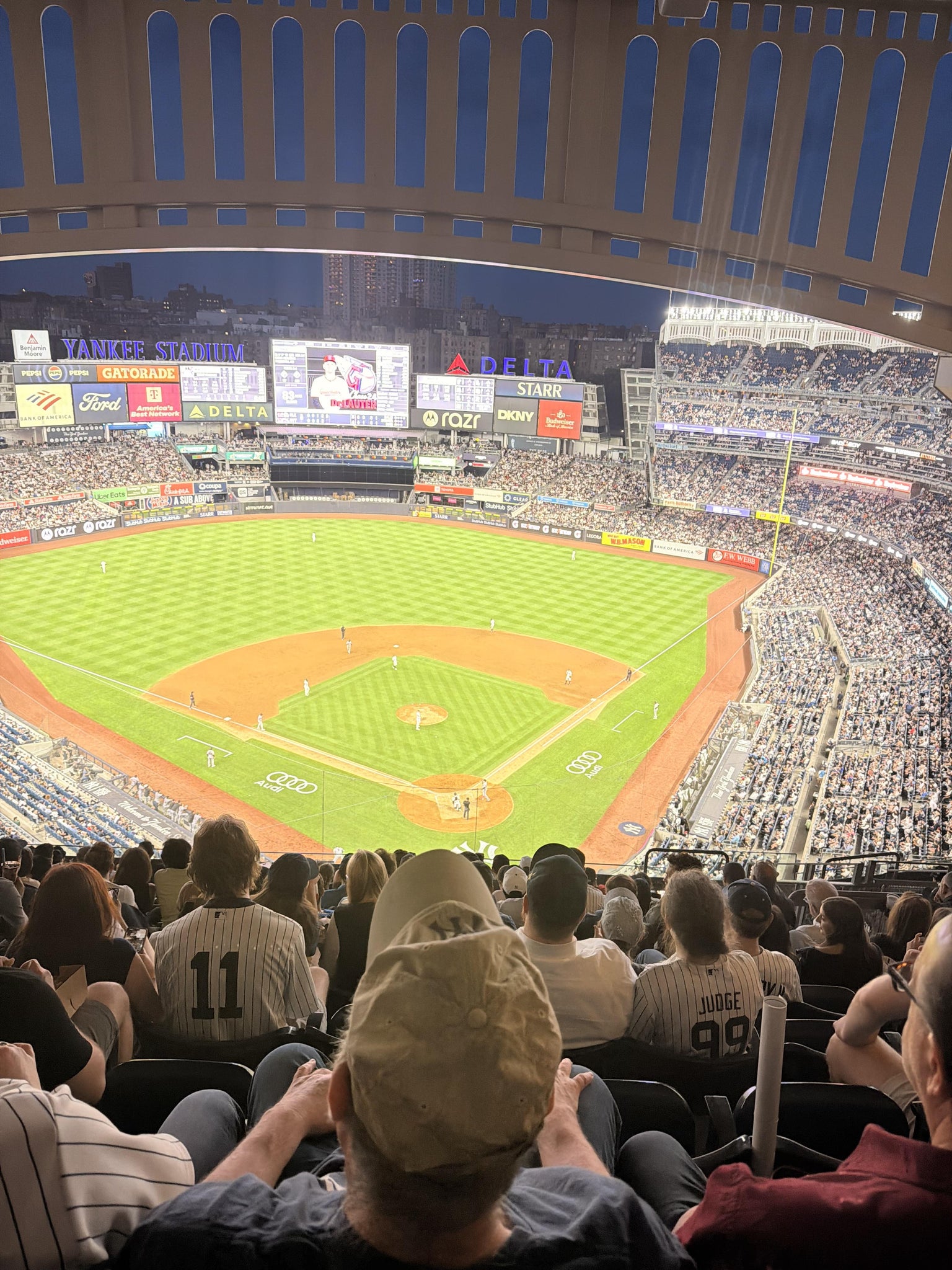 Real Fan View taken from Grandstand Level 420 C at Yankee Stadium by Stony G