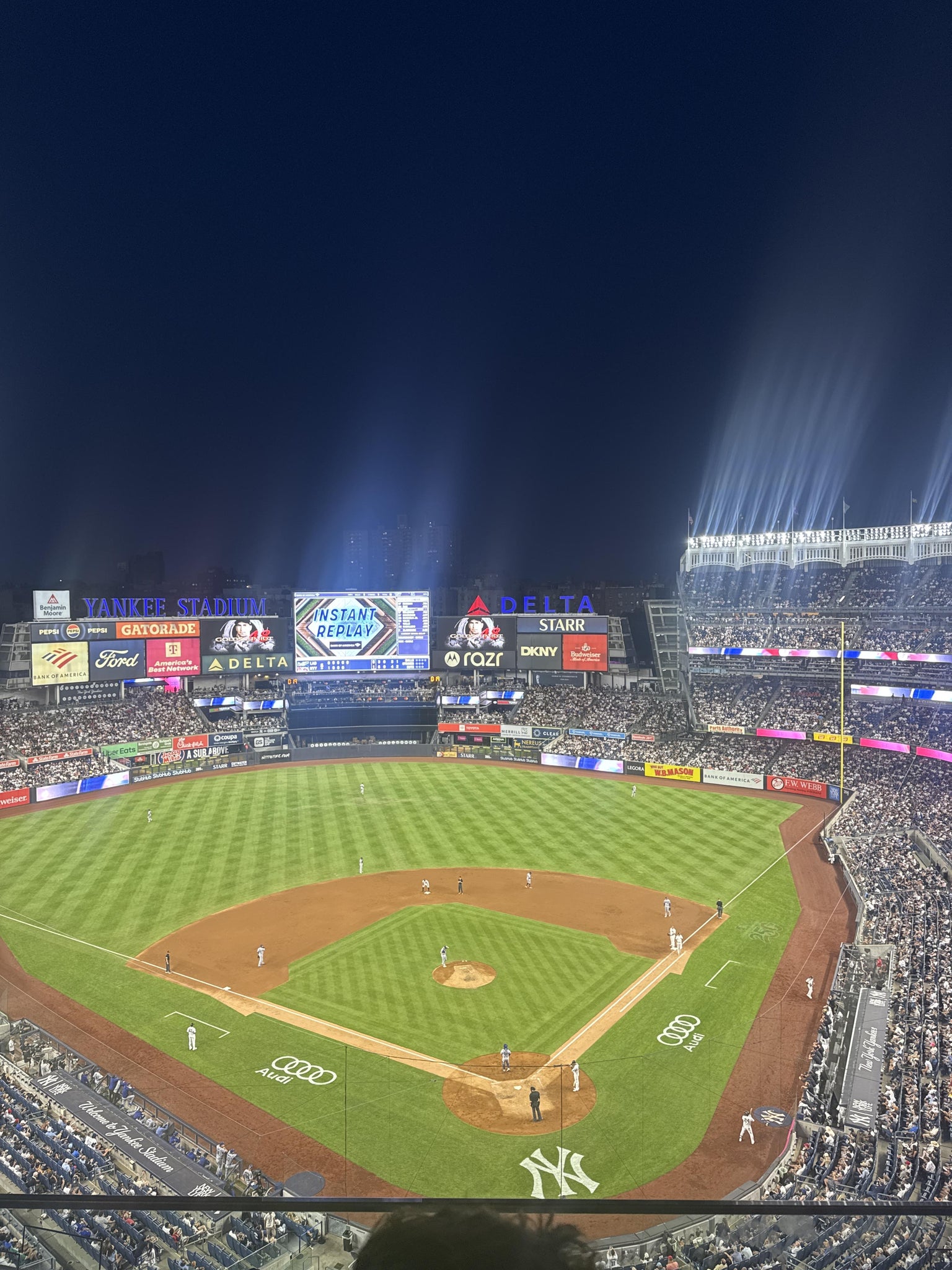 Real Fan View taken from Grandstand Level 420 C at Yankee Stadium by Odalys M