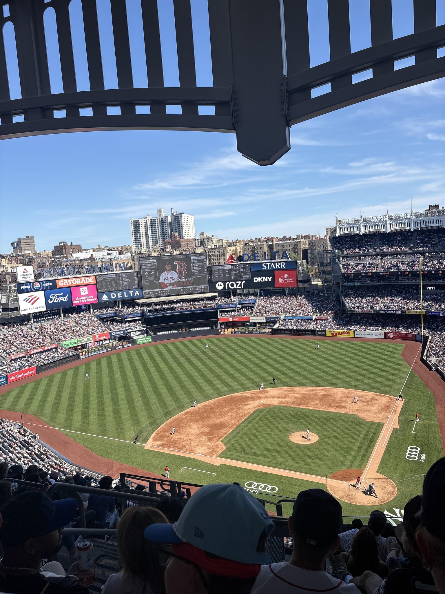Real Fan View taken from Grandstand Level 421 at Yankee Stadium by Amanda P