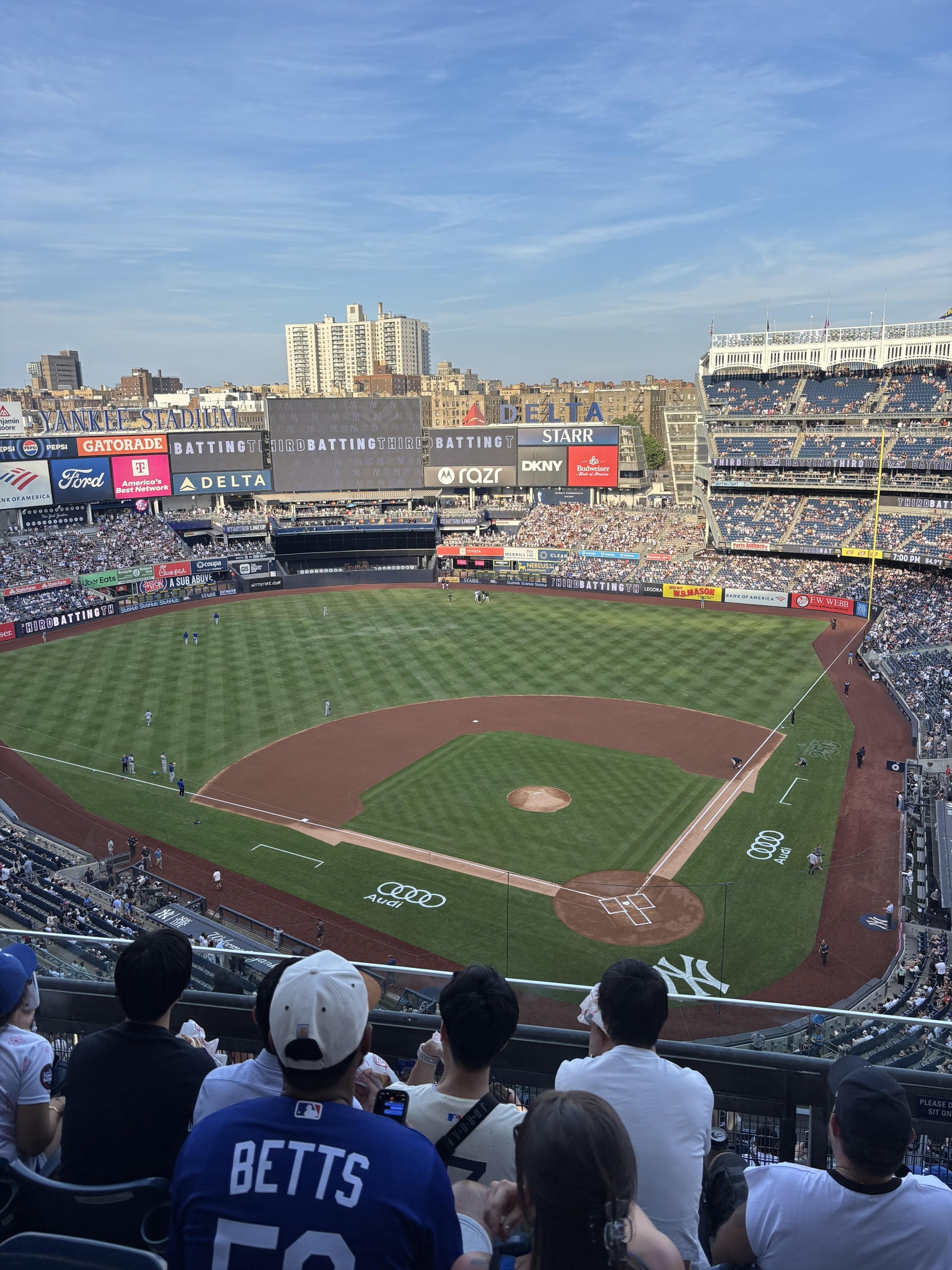 Real Fan View taken from Grandstand Level 421 at Yankee Stadium by Larry R