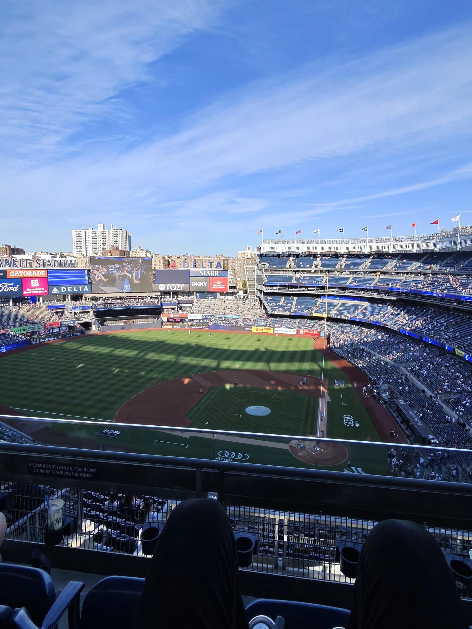 Real Fan View taken from Grandstand Level 422 at Yankee Stadium by Bohdan K