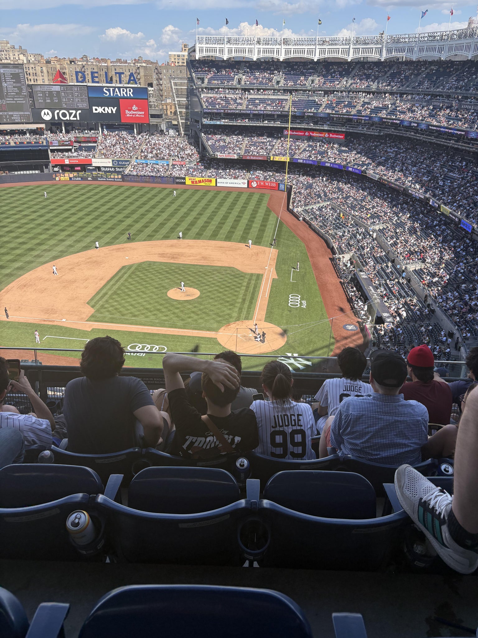 Real Fan View taken from Grandstand Level 422 at Yankee Stadium by Margaret G