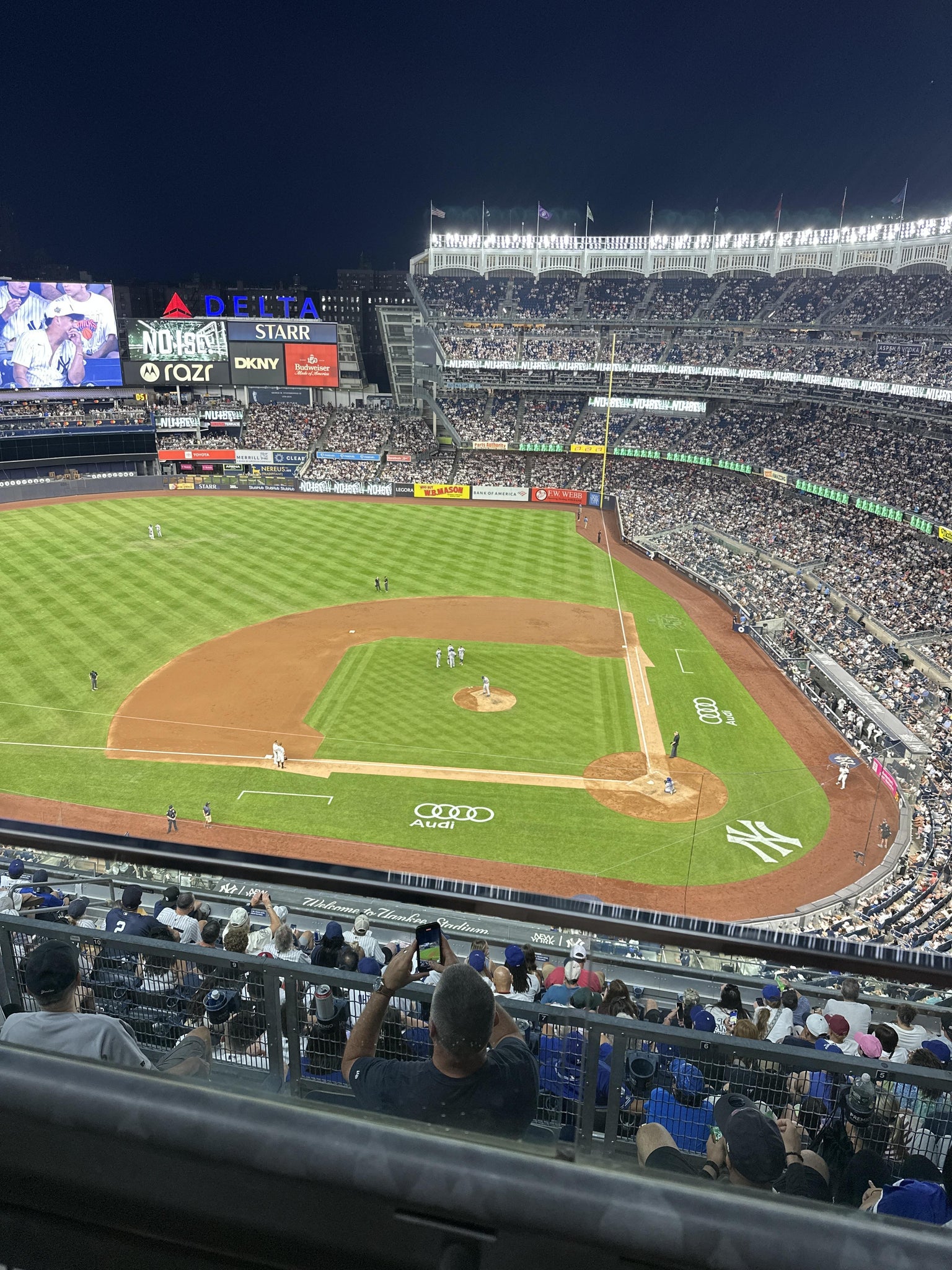 Real Fan View taken from Grandstand Level 423 at Yankee Stadium by Hannah H