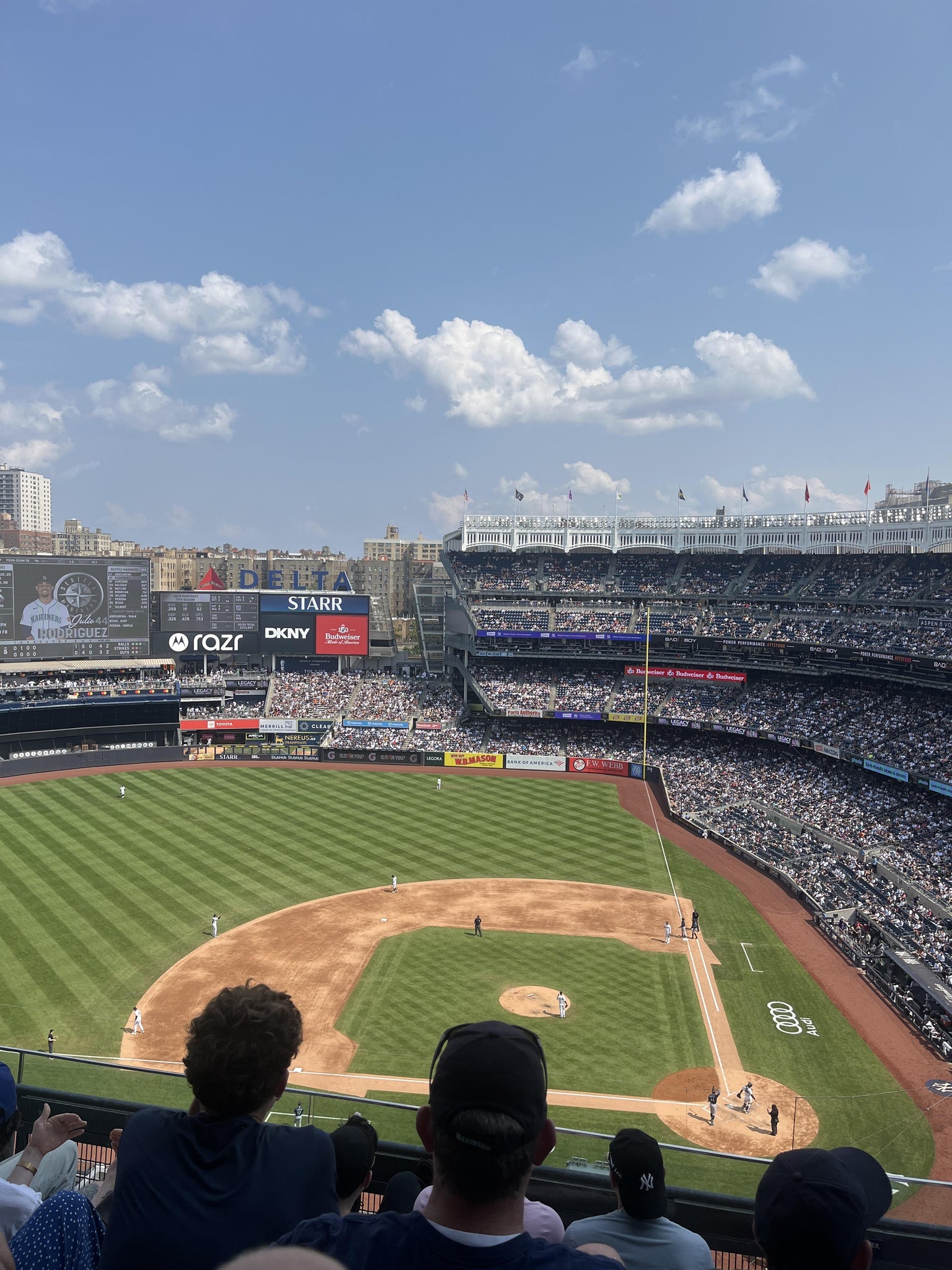 Real Fan View taken from Grandstand Level 423 at Yankee Stadium by Jack C