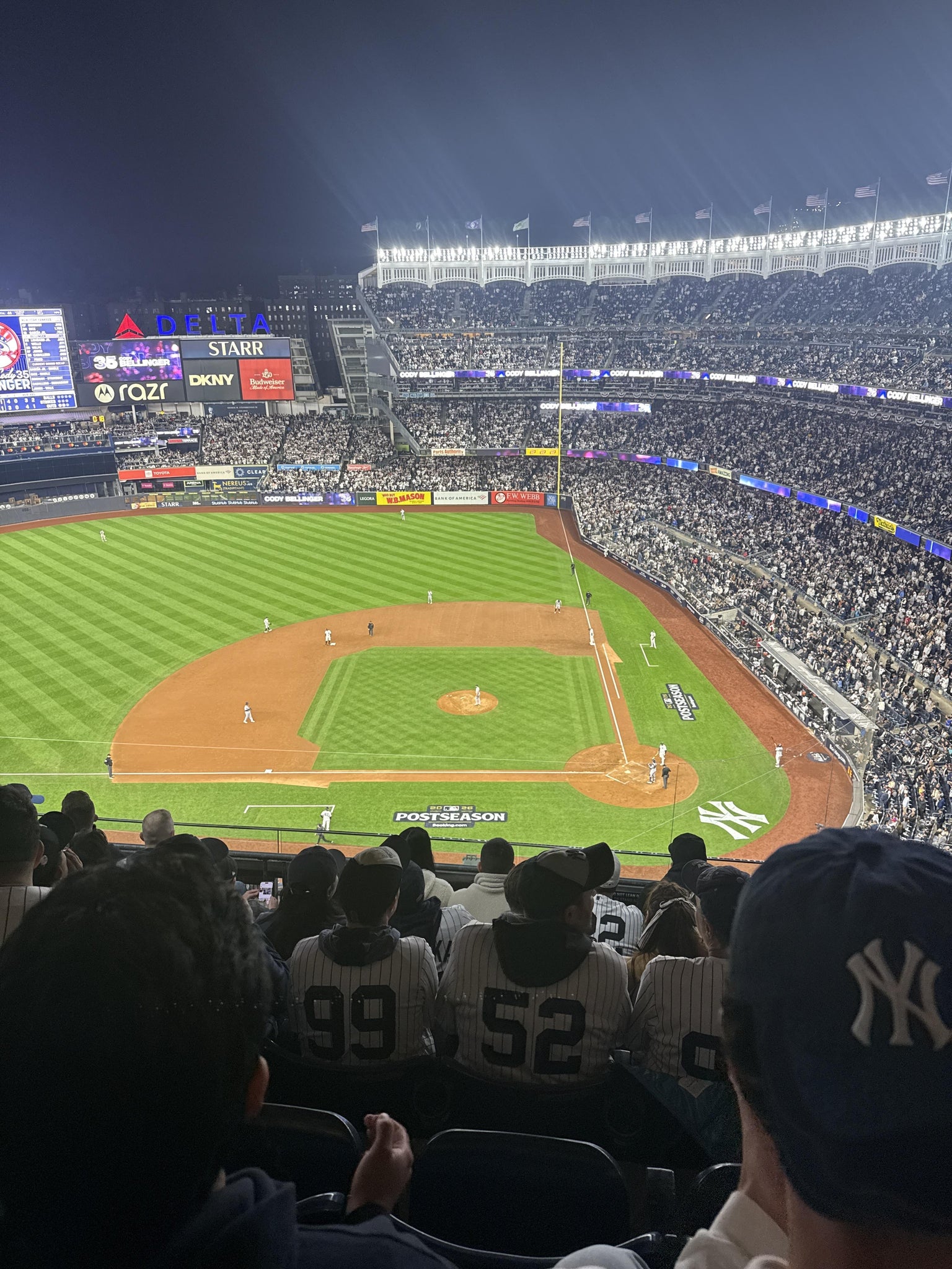 Real Fan View taken from Grandstand Level 423 at Yankee Stadium by Ike O