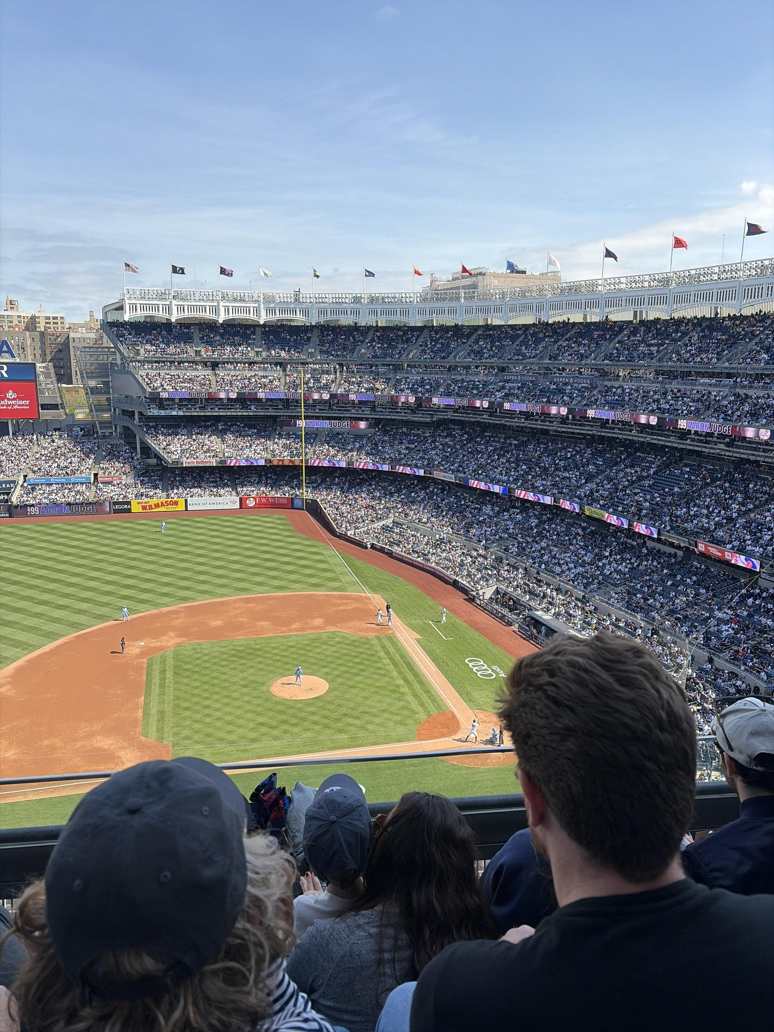Real Fan View taken from Grandstand Level 424 at Yankee Stadium by Violet G