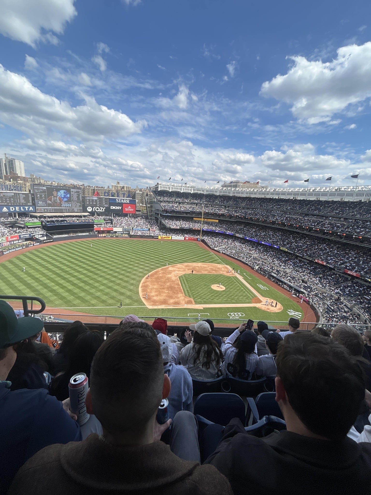 Real Fan View taken from Grandstand Level 425 at Yankee Stadium by Saul O