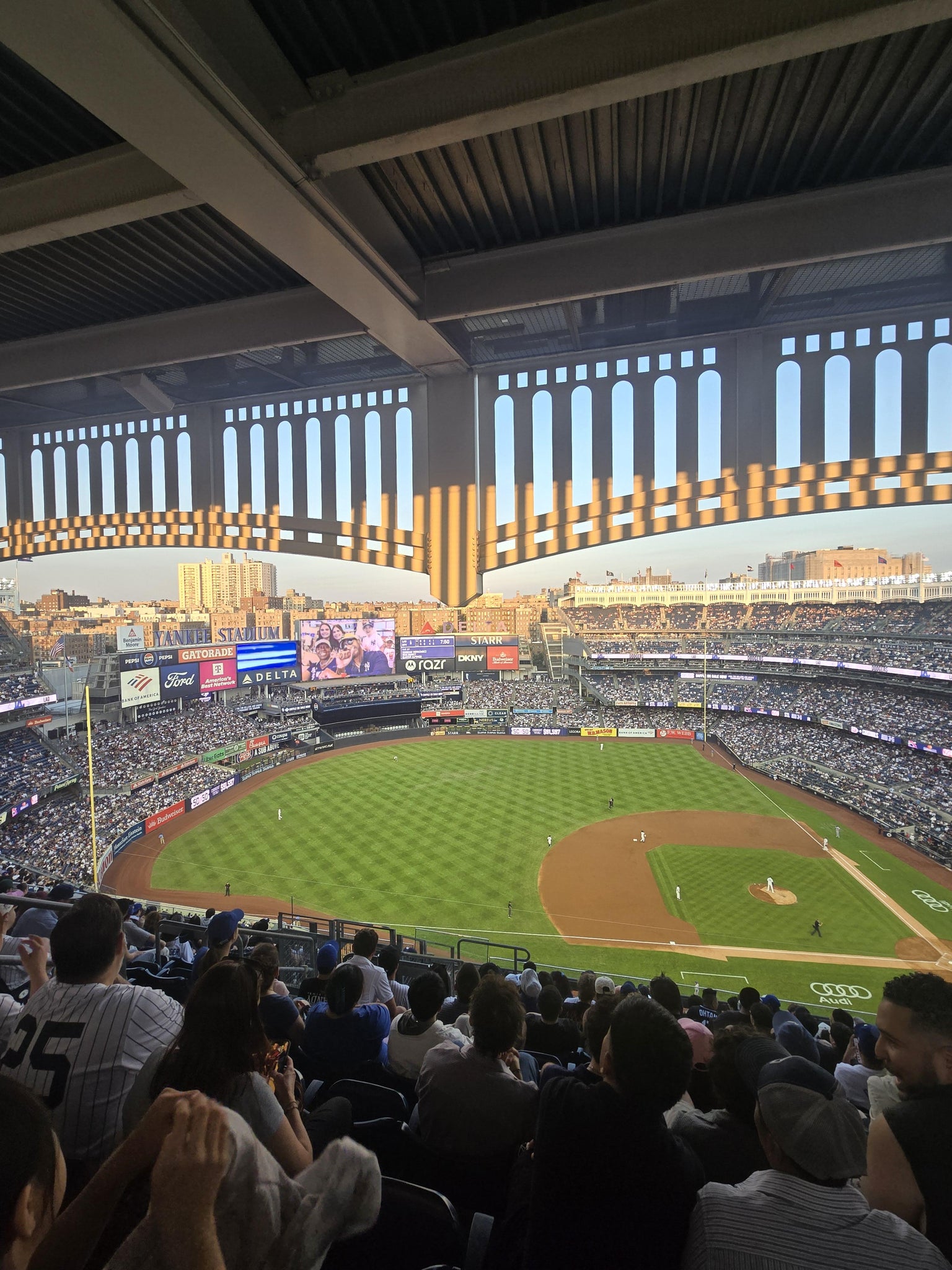 Real Fan View taken from Grandstand Level 425 at Yankee Stadium by Anonymous User