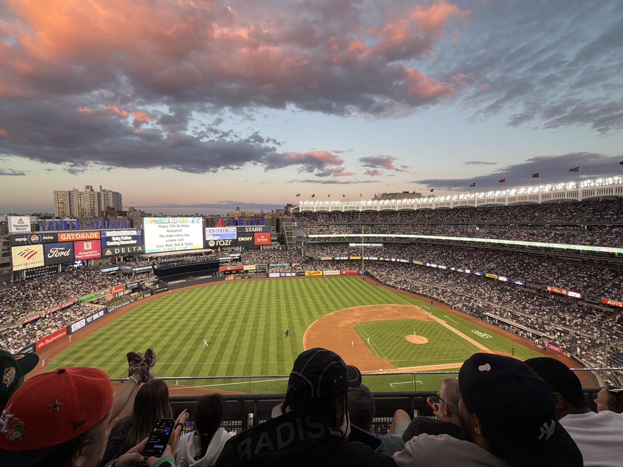 Real Fan View taken from Grandstand Level 426 at Yankee Stadium by Emily M