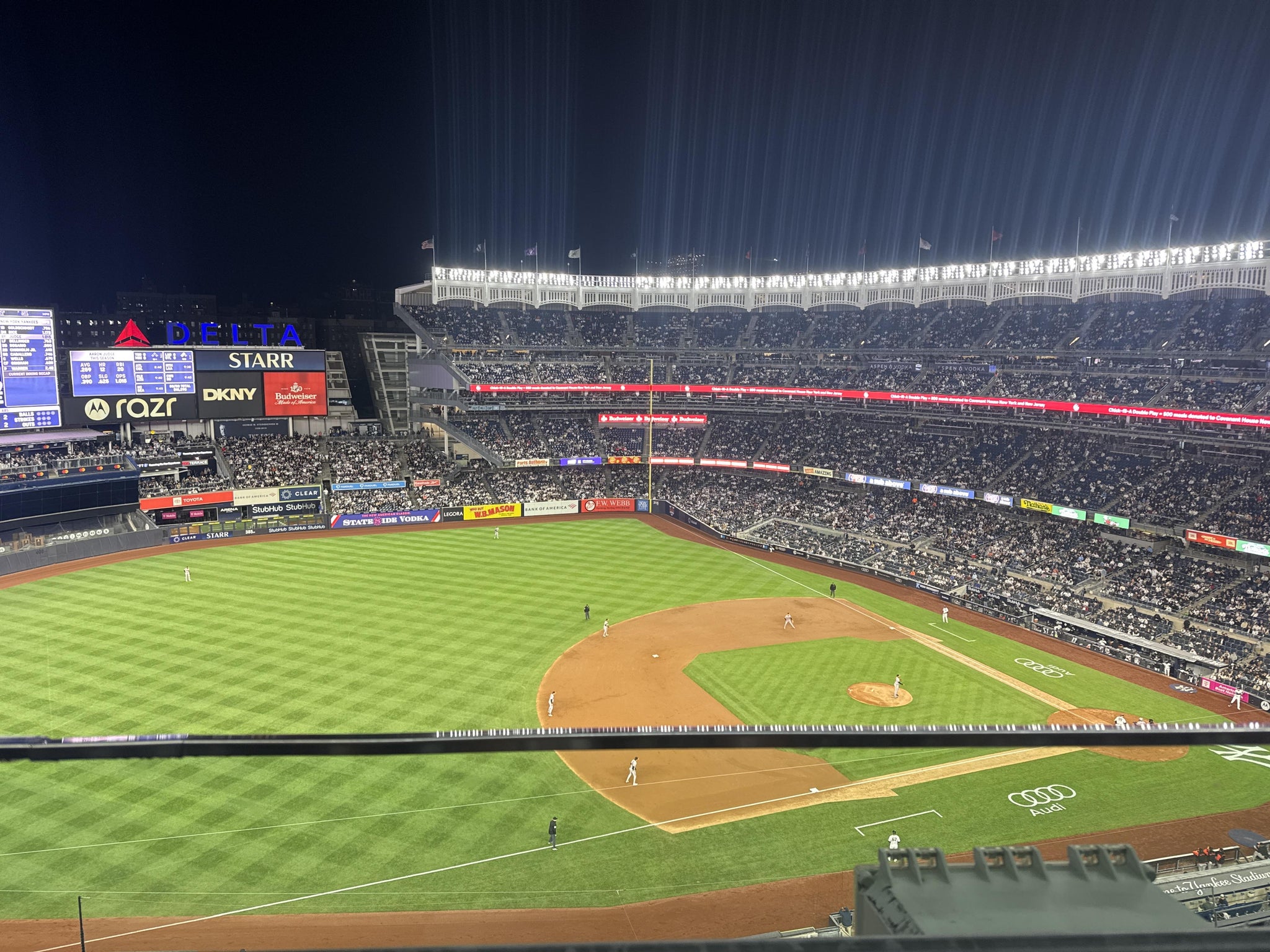 Real Fan View taken from Grandstand Level 427 at Yankee Stadium by Ulises S
