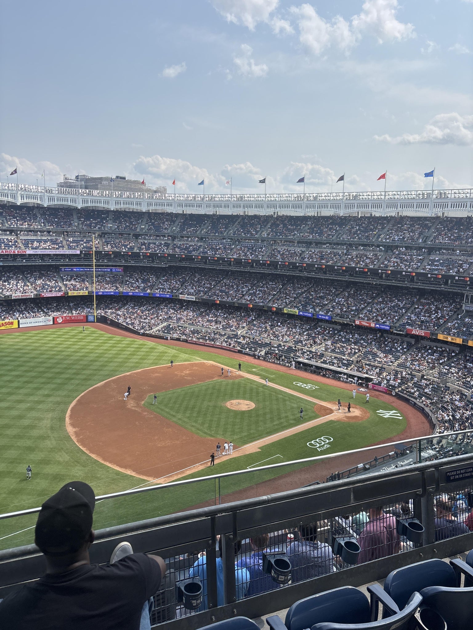 Real Fan View taken from Grandstand Level 428 at Yankee Stadium by Marie H