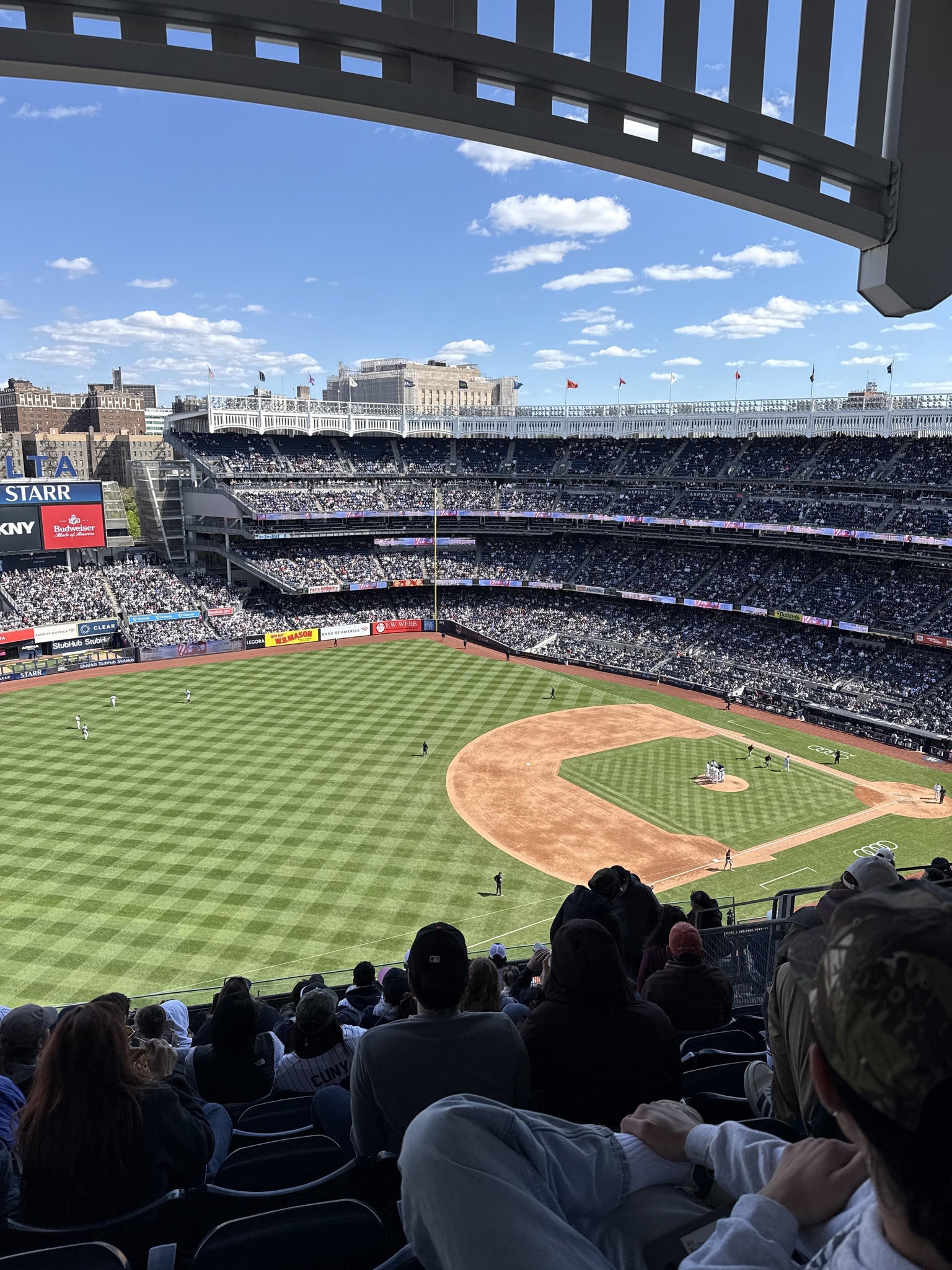 Real Fan View taken from Grandstand Level 429 at Yankee Stadium by George M