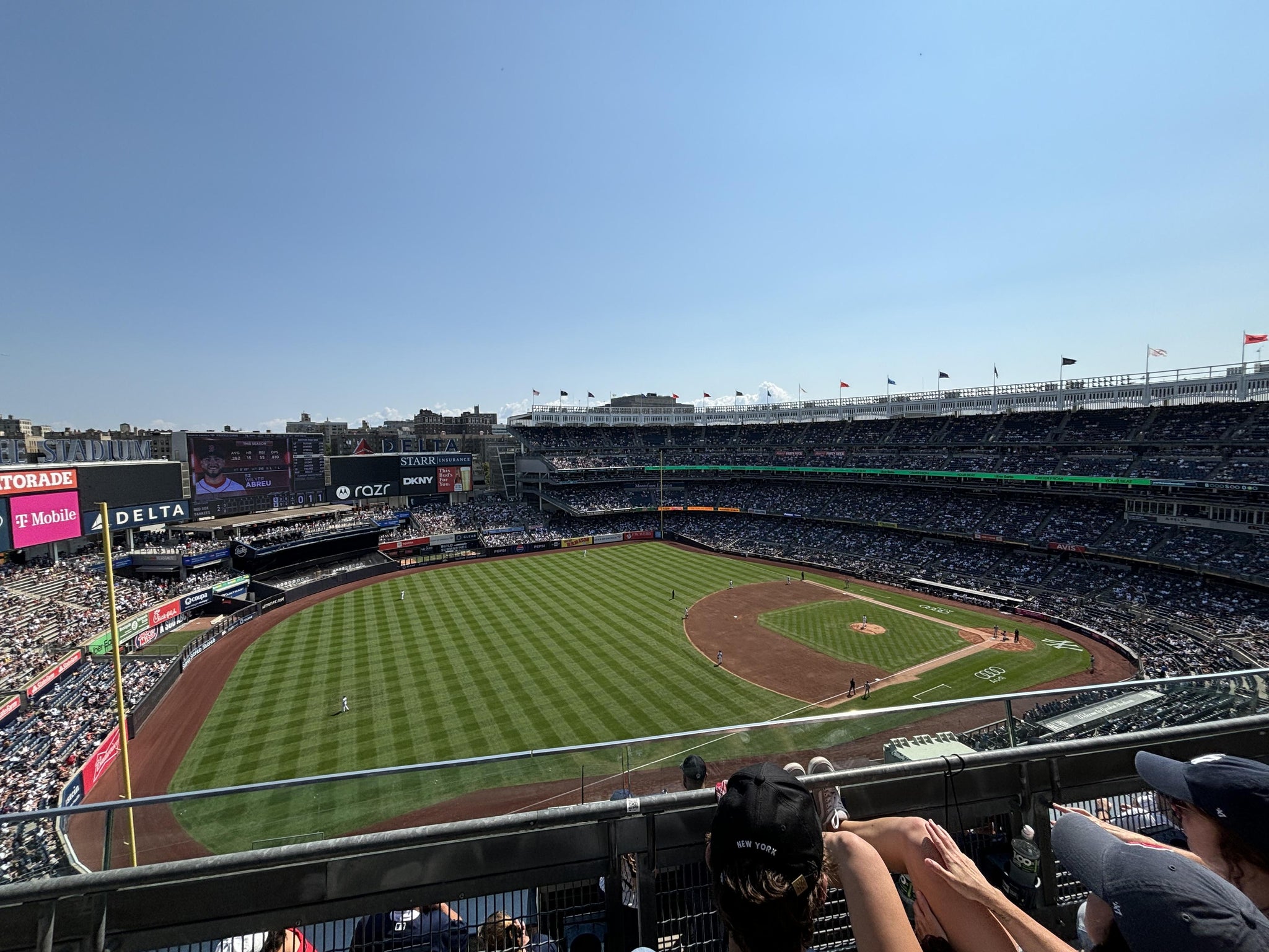 Real Fan View taken from Grandstand Level 429 at Yankee Stadium by Whitney L
